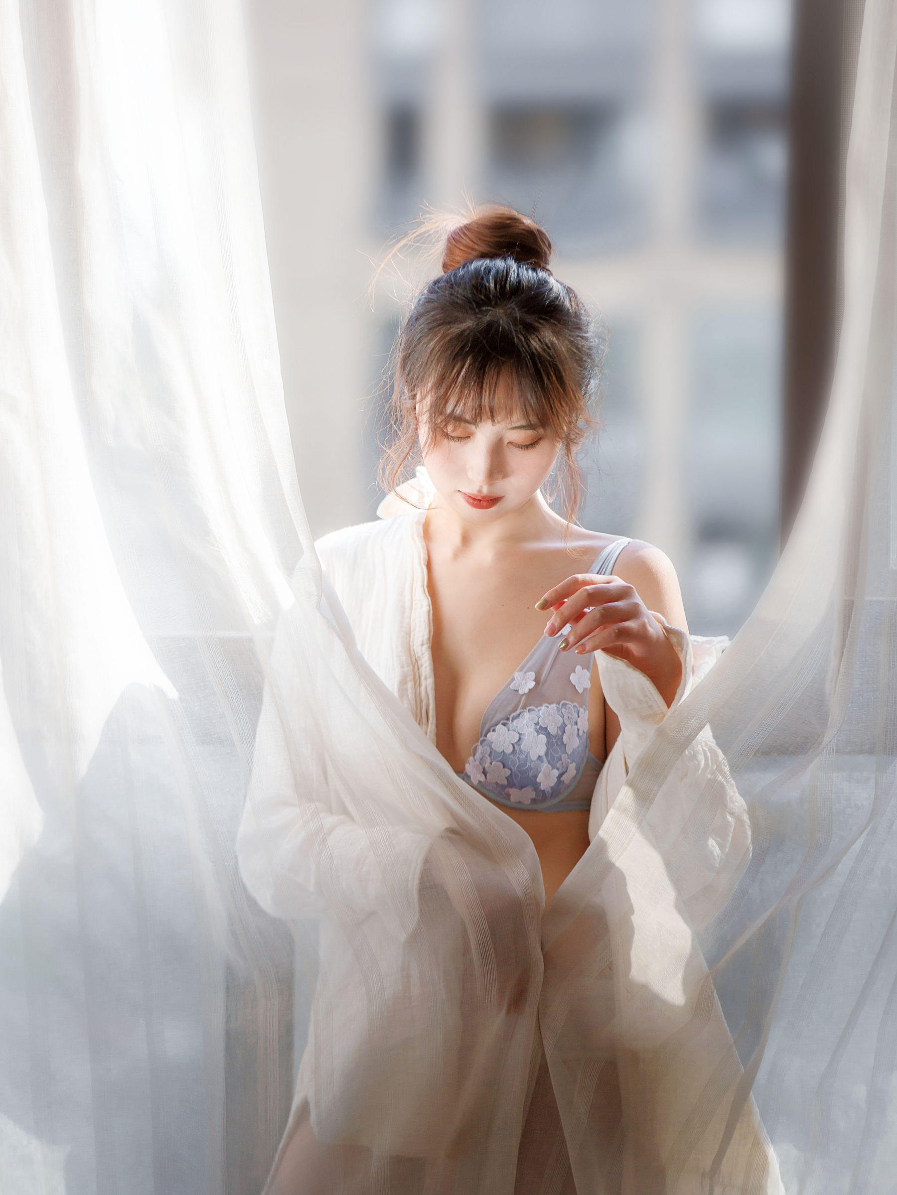 [福利COS] 次元少女念雪ww - 居家蓝色第4张