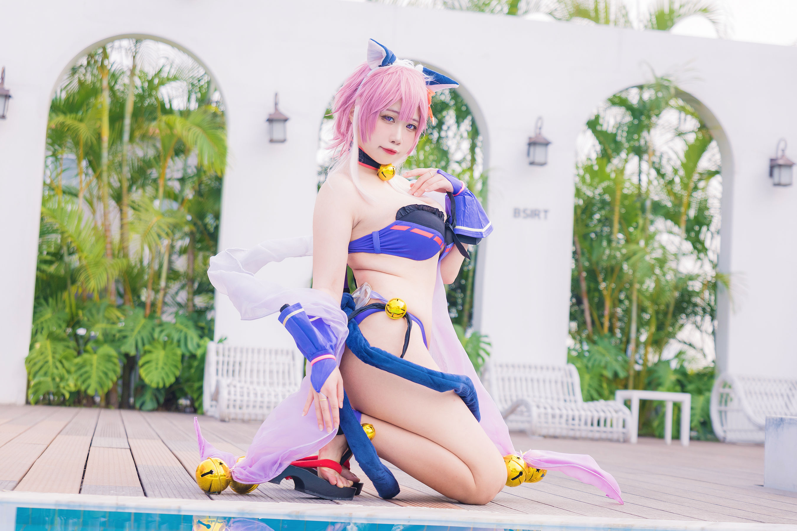 [福利COS] 贞子蜜桃 - 九月舰长 宮坂珠希泳装第5张