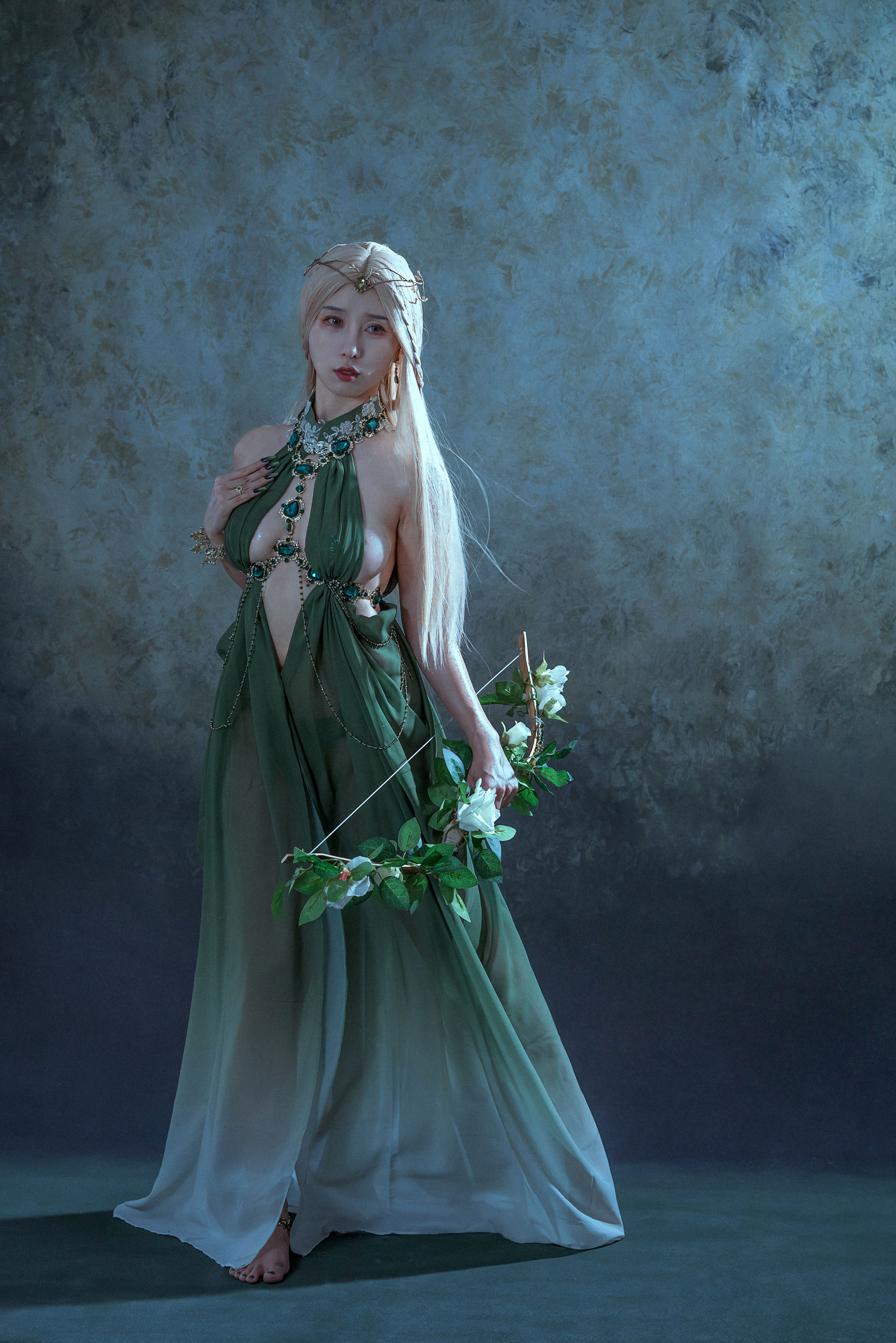 [福利COS] 云溪溪 - 奶桃 孔雀石第15张