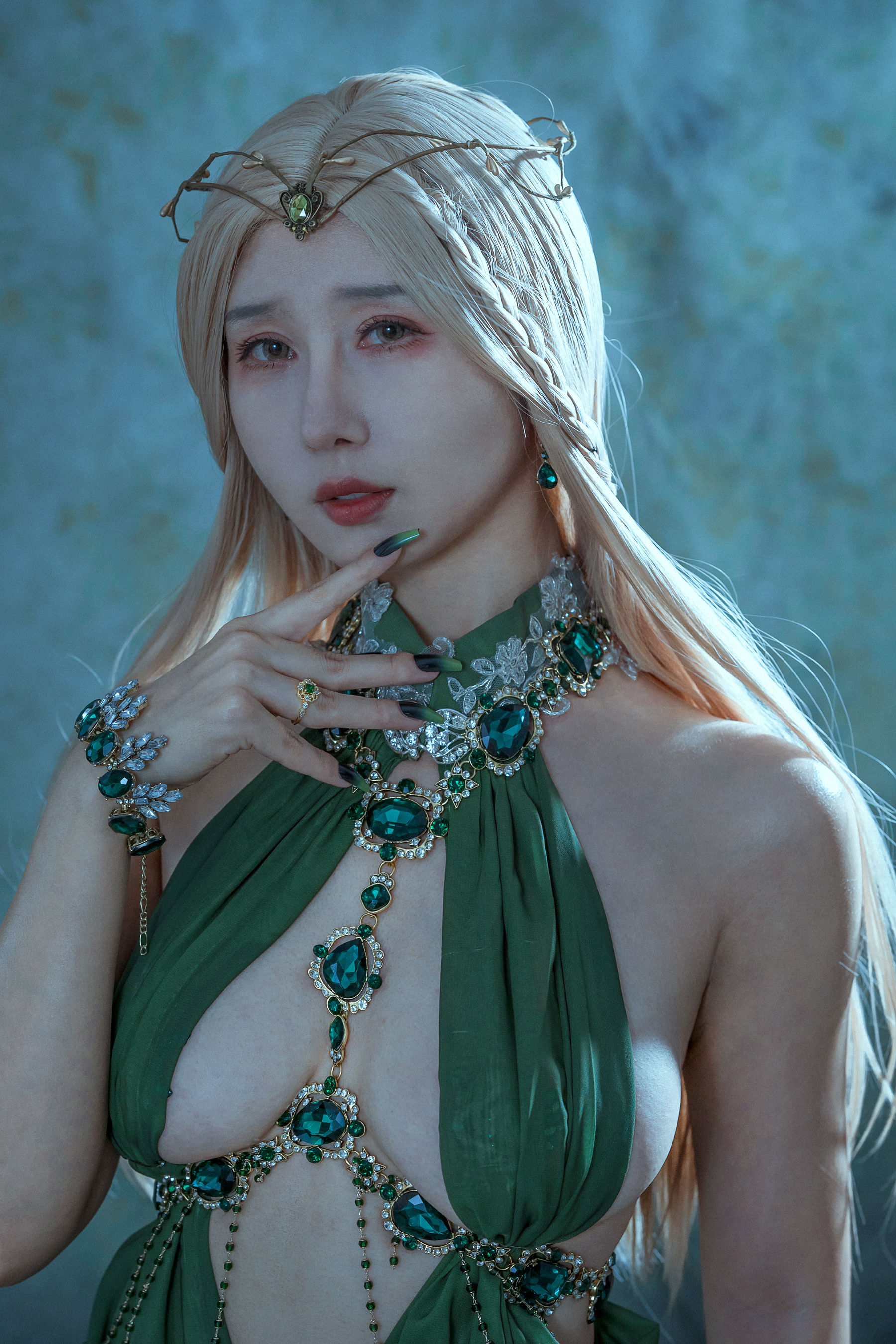 [福利COS] 云溪溪 - 奶桃 孔雀石第4张