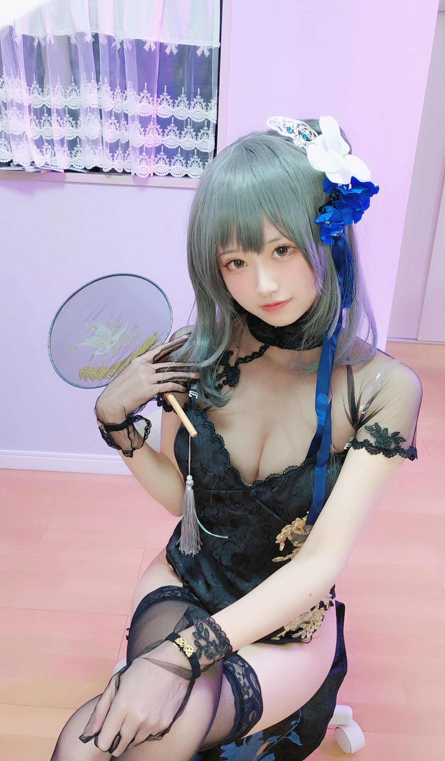 [福利COS] 千阳(ちよ) - 路易九世旗袍第5张