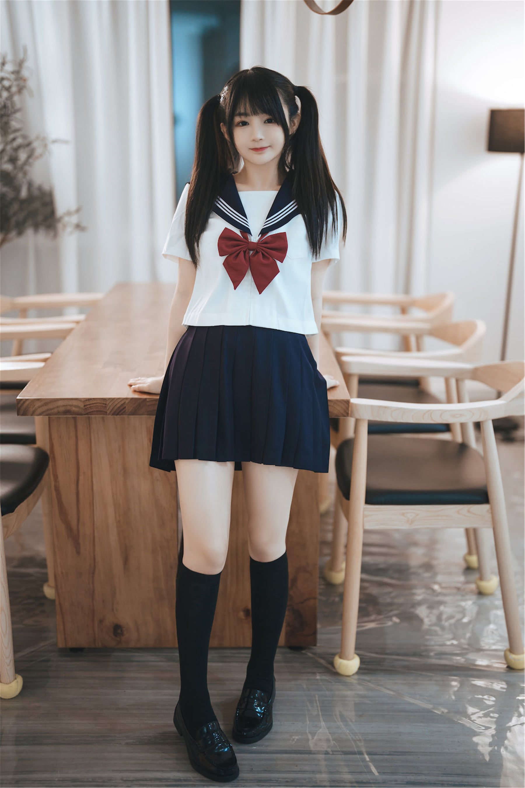 [福利COS] 桜井宁宁 - 双马尾JK第17张