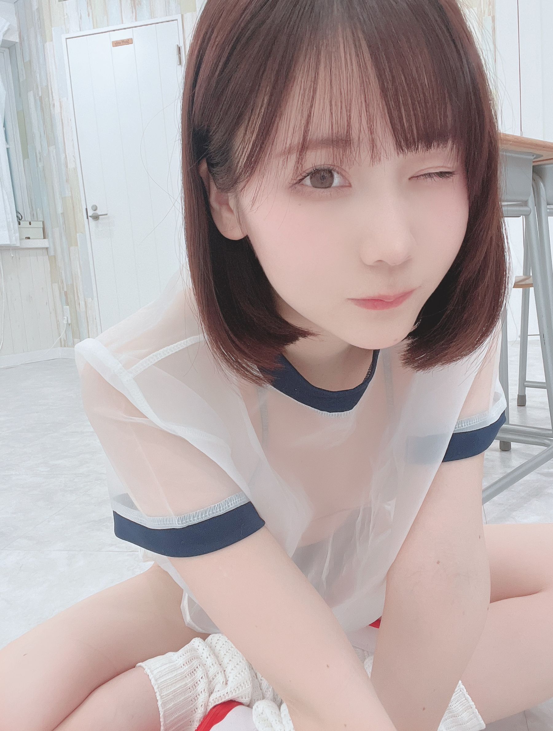 [福利COS] 日本甜美COSERけんけん[fantia] 2022-11-10 透視体操服第6张