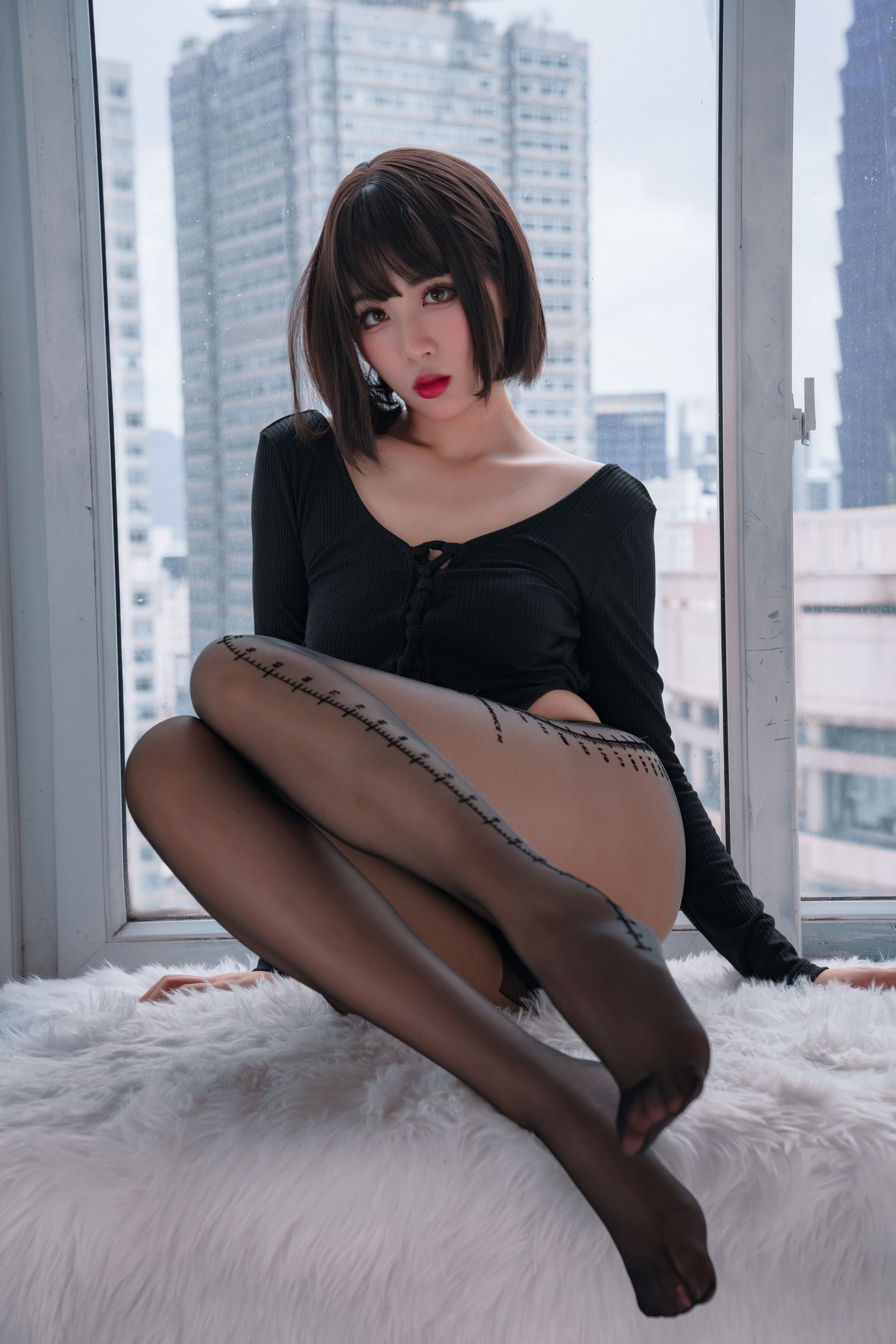 [福利COS] 轩萧学姐 - 量个腰围第7张