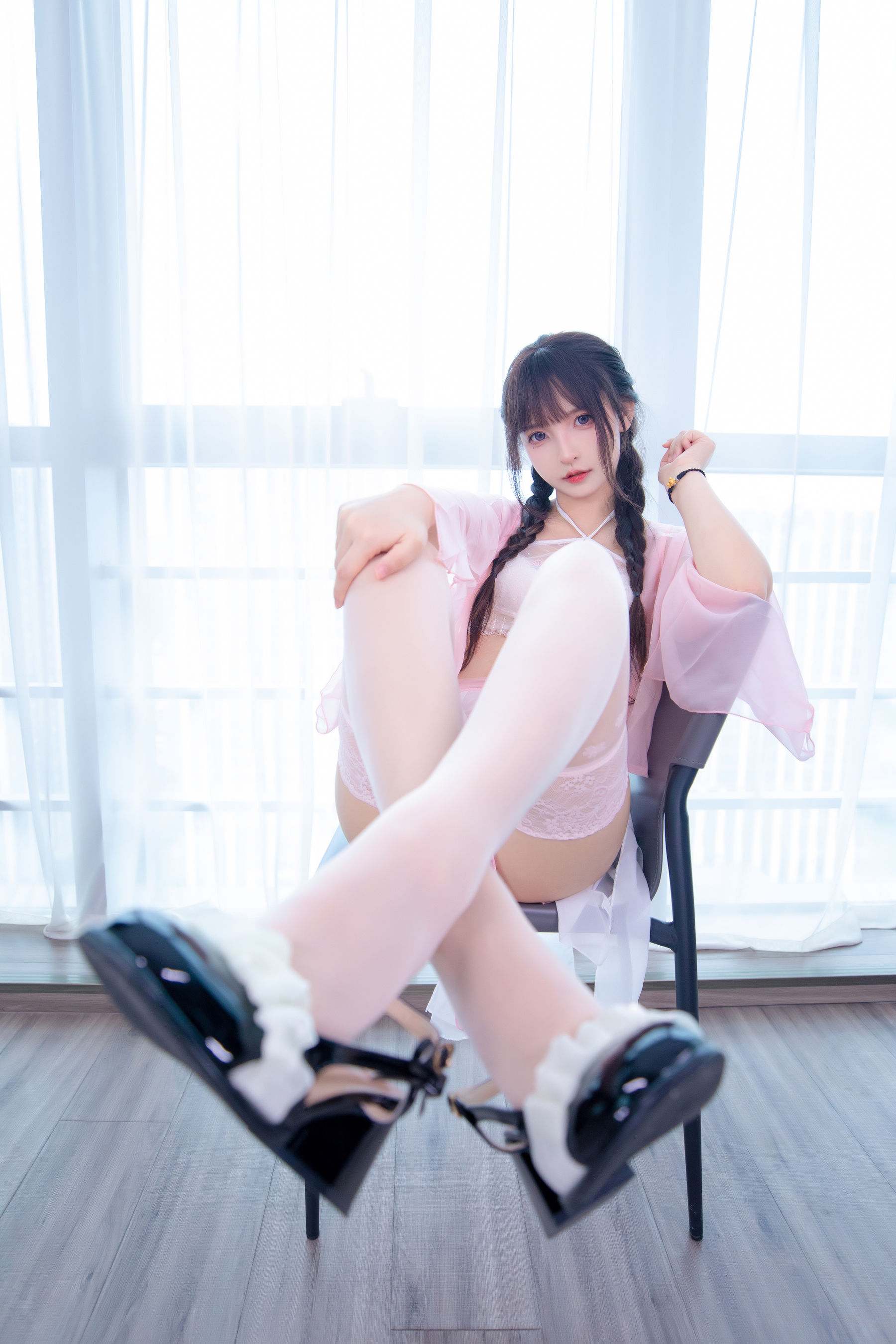 [福利COS] 萝莉神楽板真冬 之桃花潭水第11张