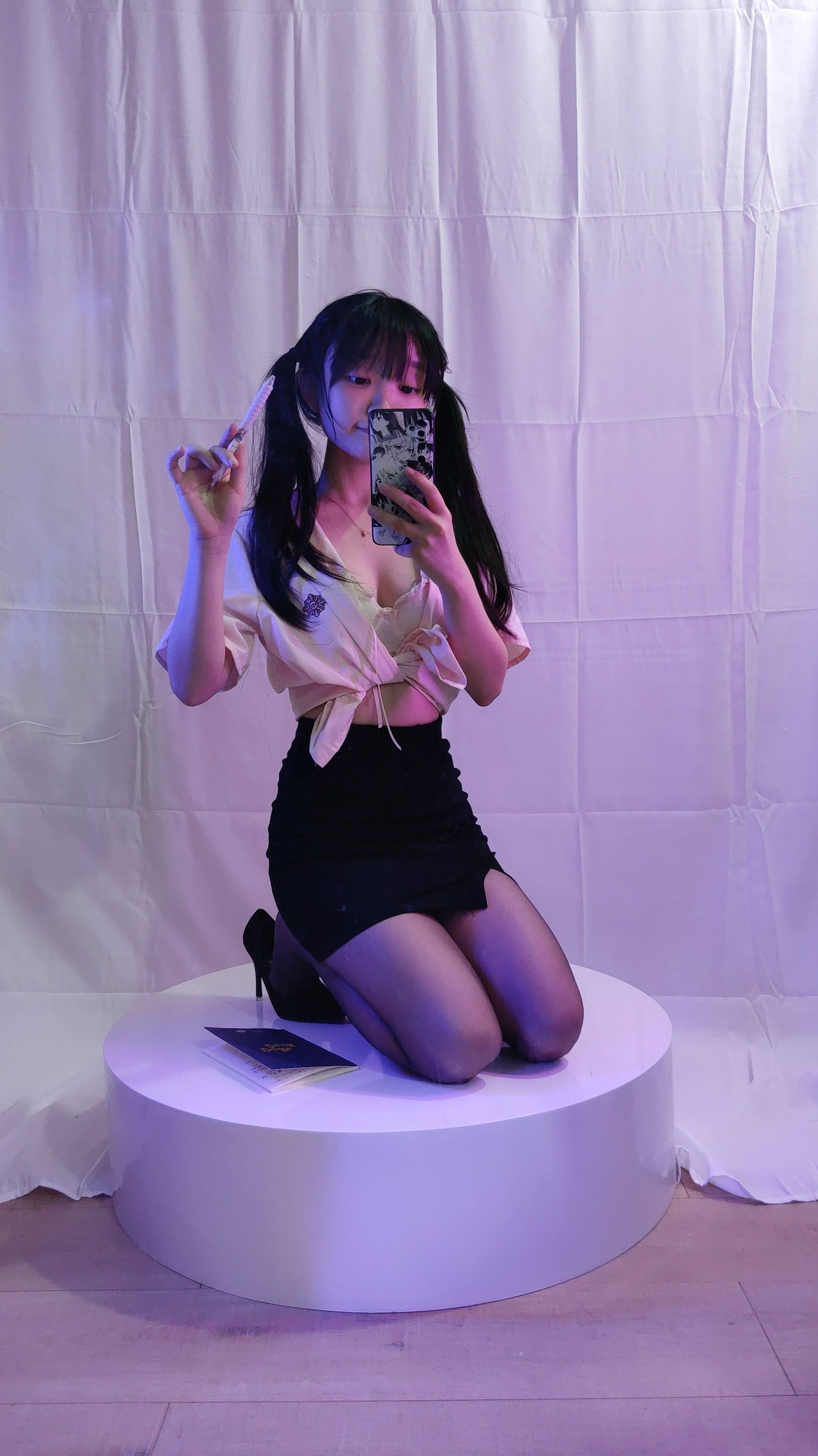 [福利COS] 神沢永莉 - 双马尾黑丝班主任第17张