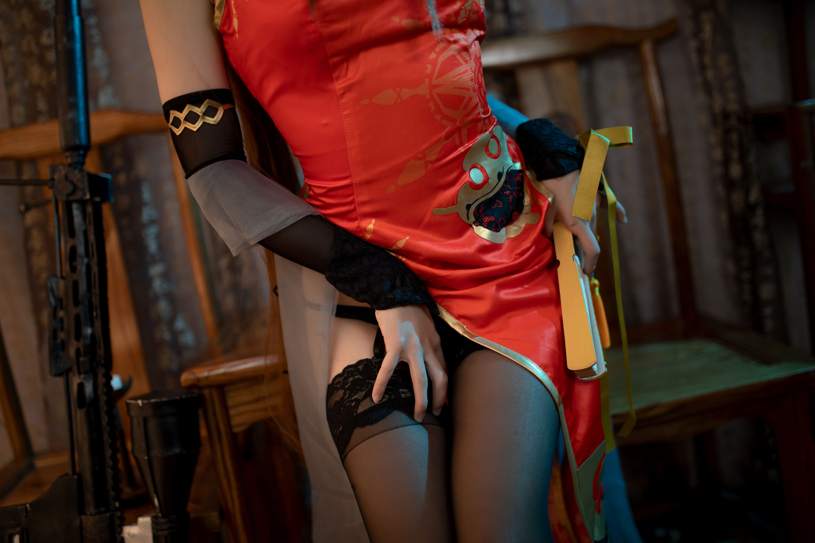 [福利COS] 可爱人气Coser面饼仙儿 - DSR50 红牡丹第9张