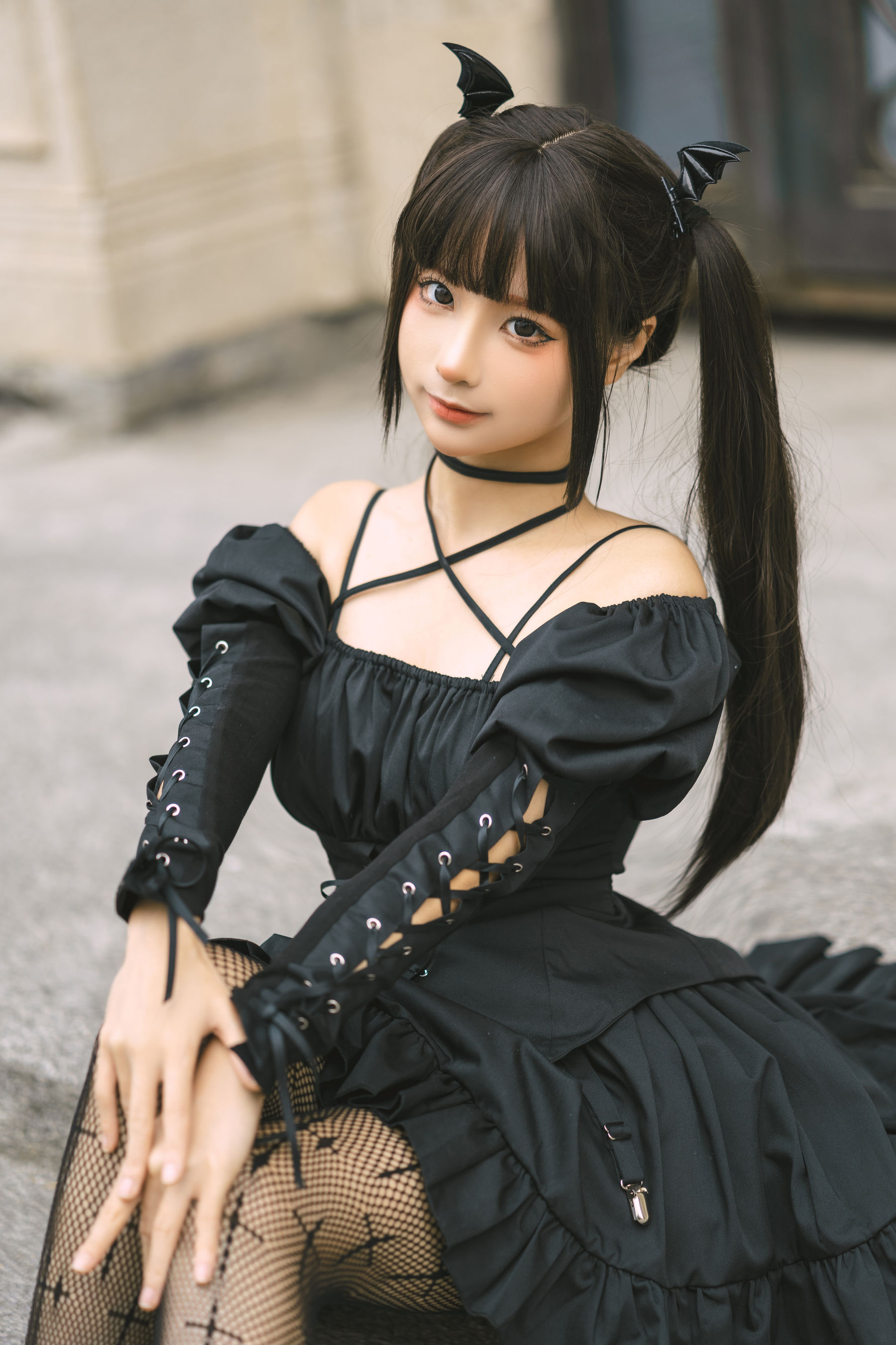 [福利COS] 动漫博主蠢沫沫 - 双马尾小恶魔第3张