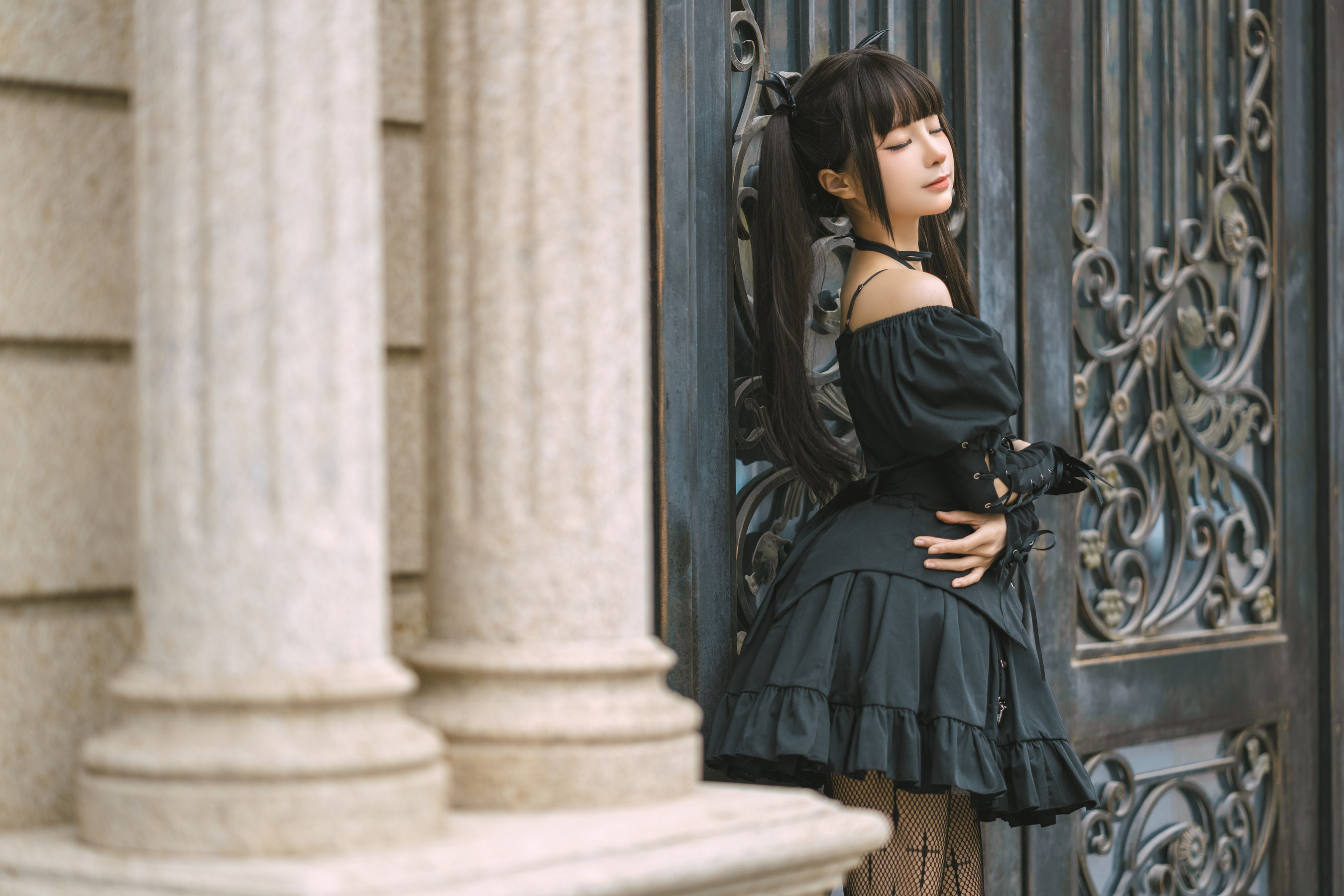 [福利COS] 动漫博主蠢沫沫 - 双马尾小恶魔第1张