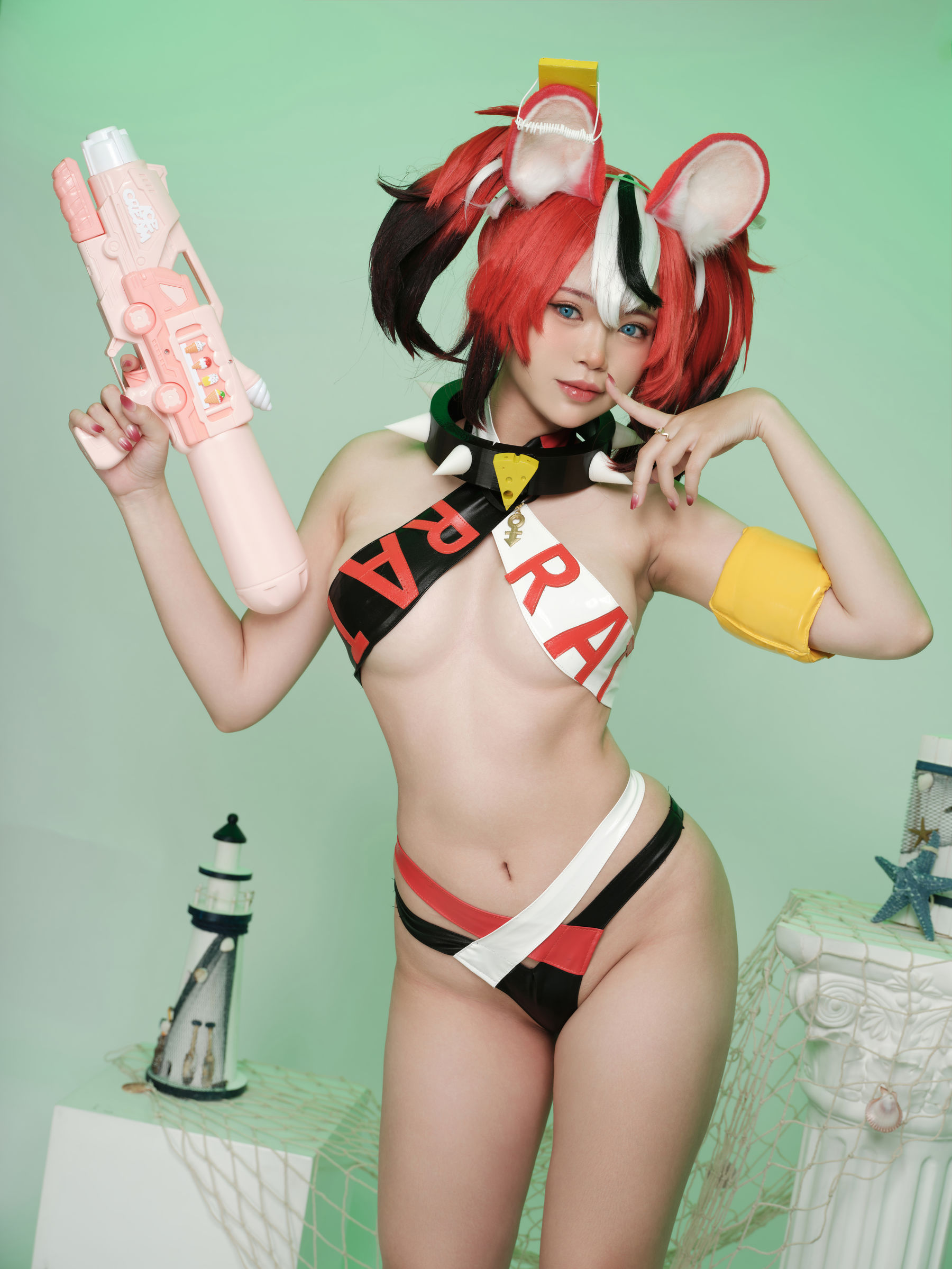 [福利COS] ZinieQ - Hakos Baelz Pole Dancing第1张