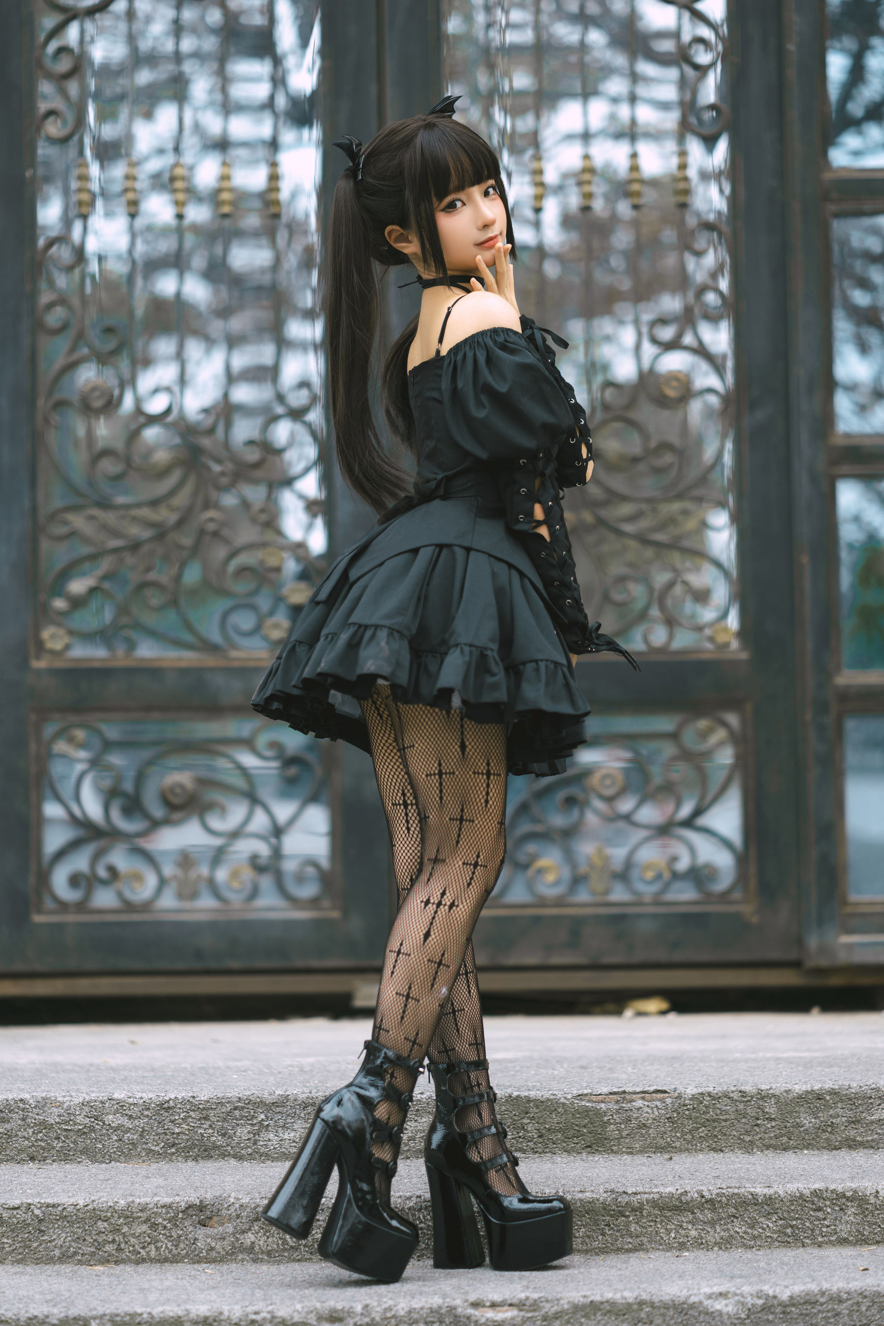 [福利COS] 动漫博主蠢沫沫 - 双马尾小恶魔第6张