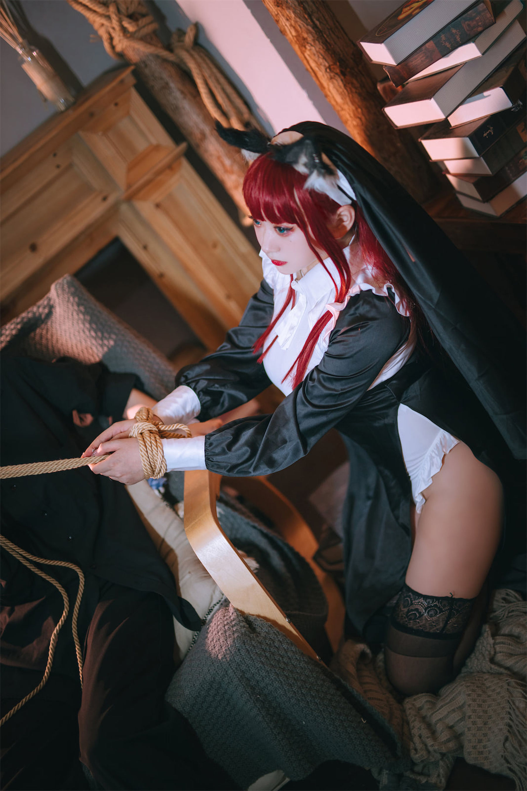 [福利COS] 动漫博主恩田直幸 - 修女第3张