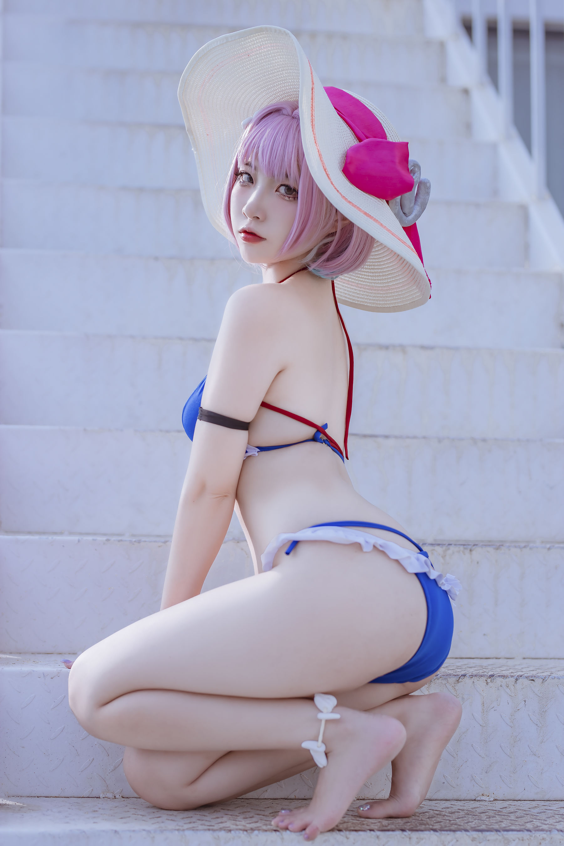 [福利COS] 人气Coser二佐Nisa - 碧蓝 塔尔图泳装第6张