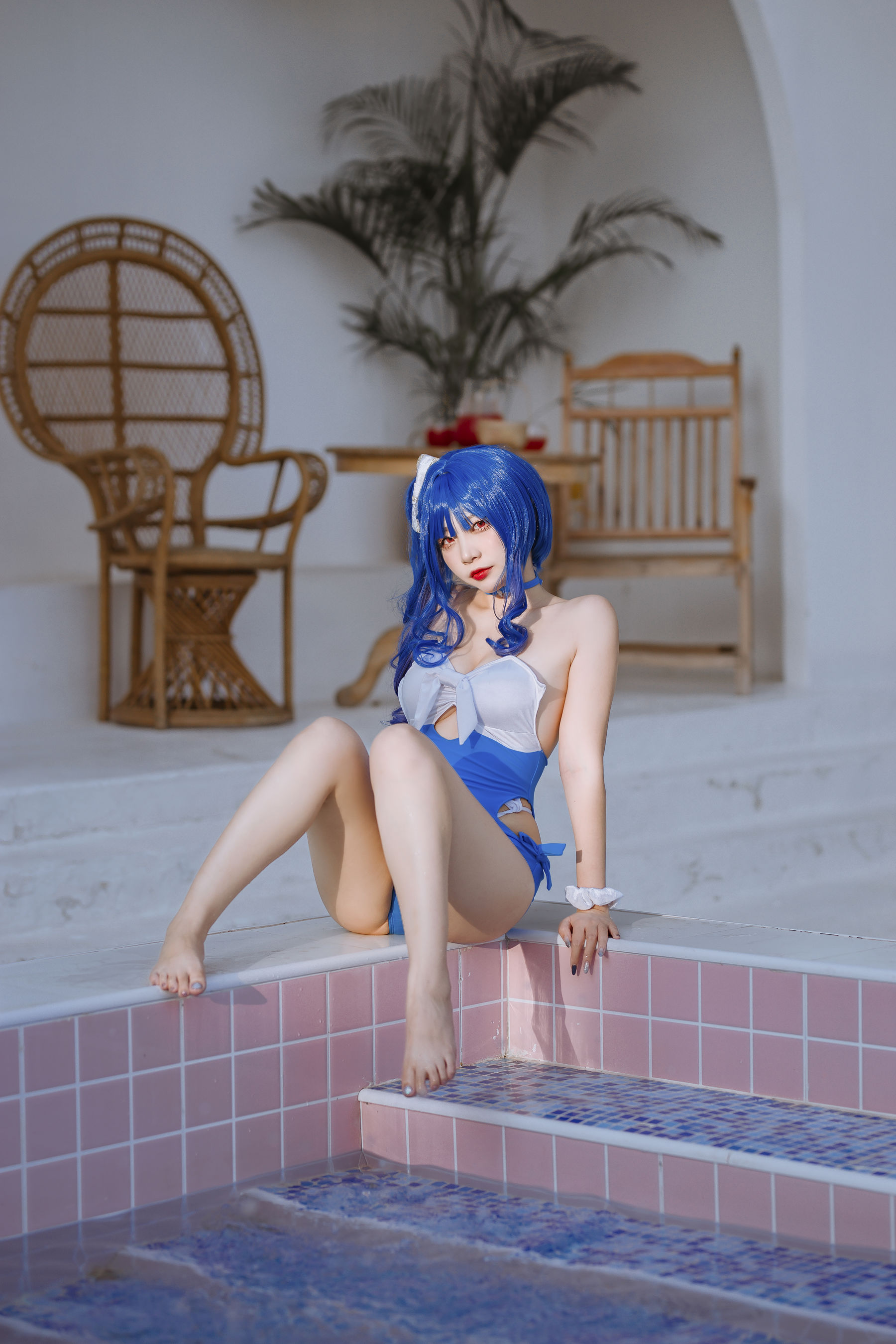 [福利COS] 人气Coser二佐Nisa - 碧蓝 圣路易斯泳装第6张