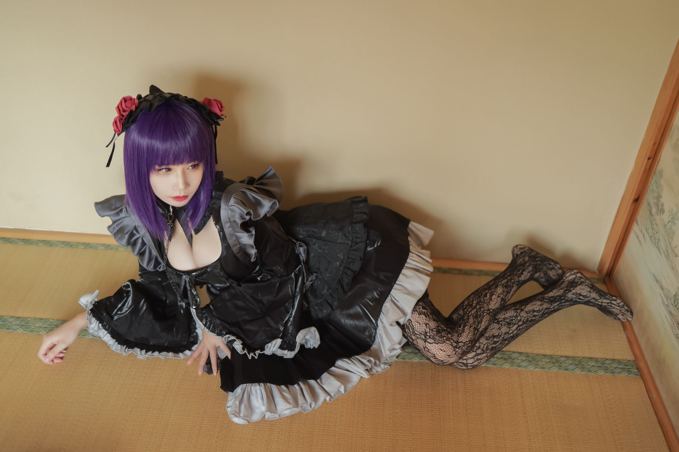 [福利COS] 动漫博主爱老师_PhD - 喜多川海梦 洛丽塔第4张