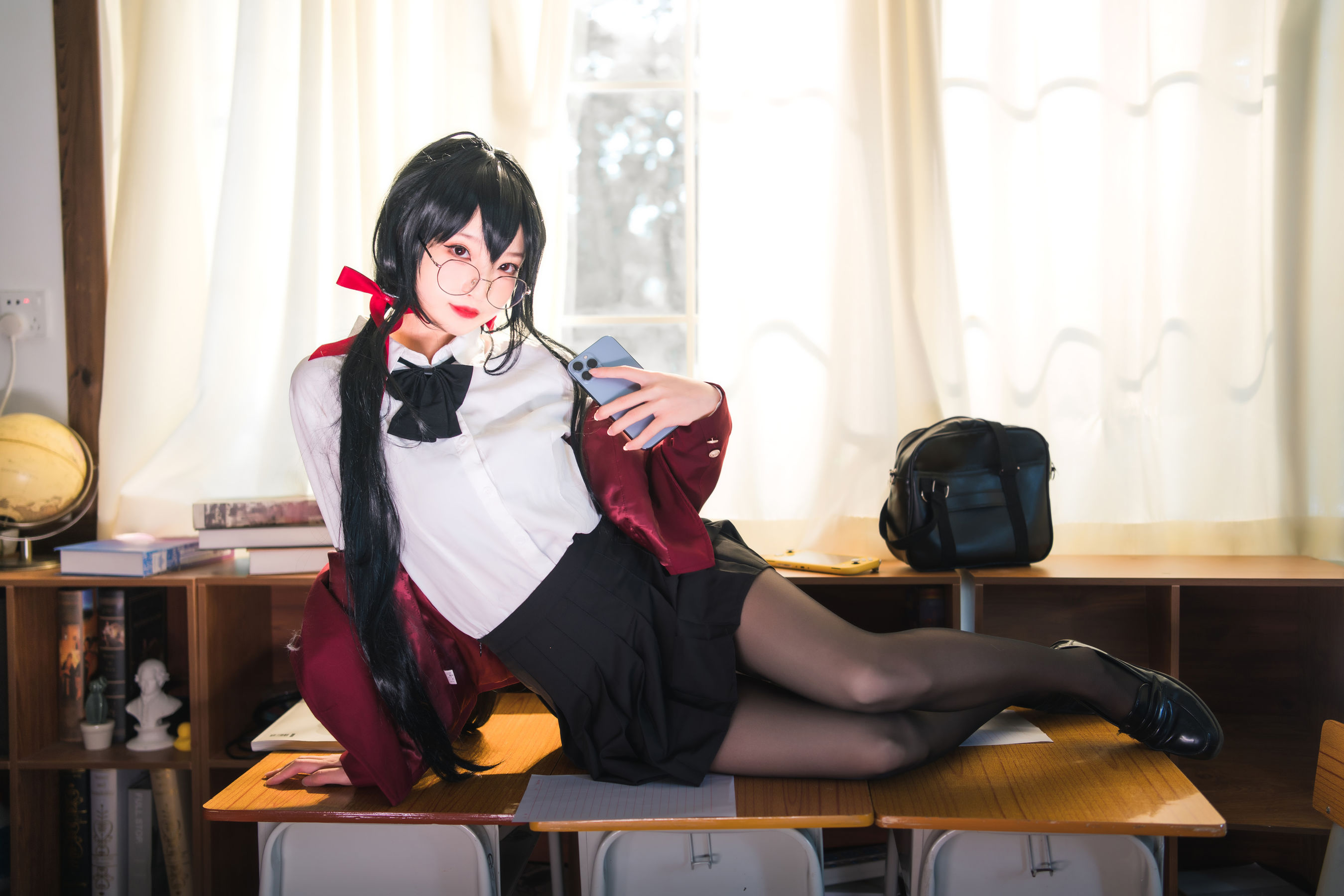 [福利COS] 狐玖玖 - 碧蓝航线 大凤JK第4张