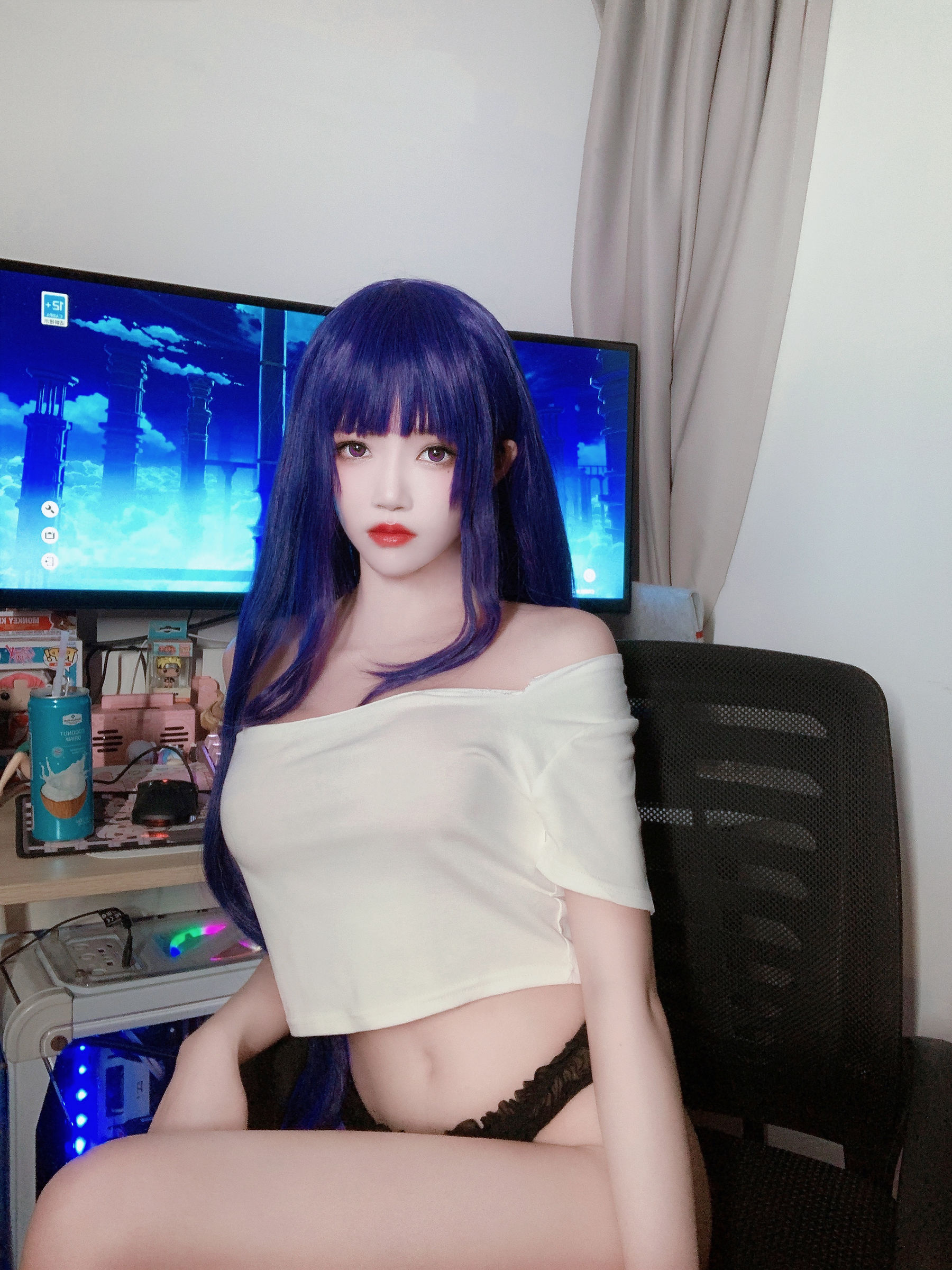 [福利COS] 桜桃喵 - 雷电将军自拍第5张