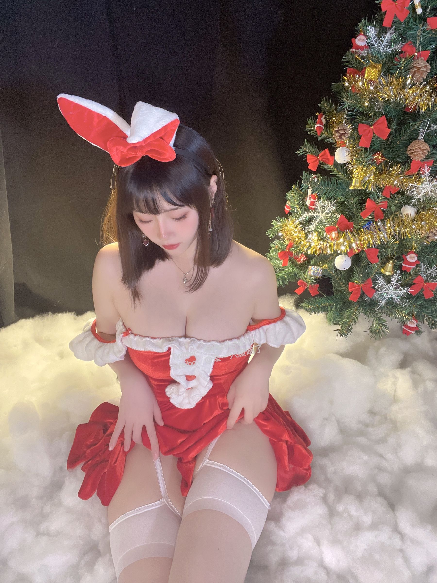 [福利COS] 是一只废喵了 - 圣诞连衣裙第1张