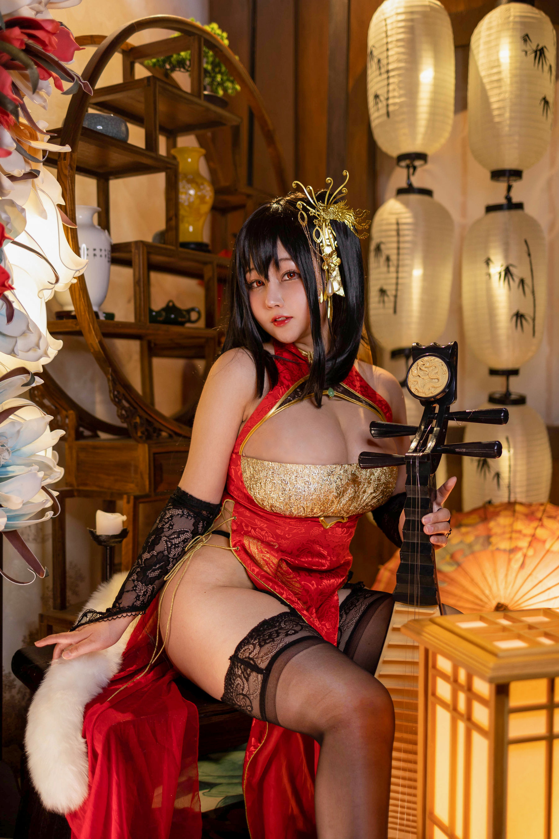 [福利COS] KANEKO_咔喵 - 大凤旗袍第5张