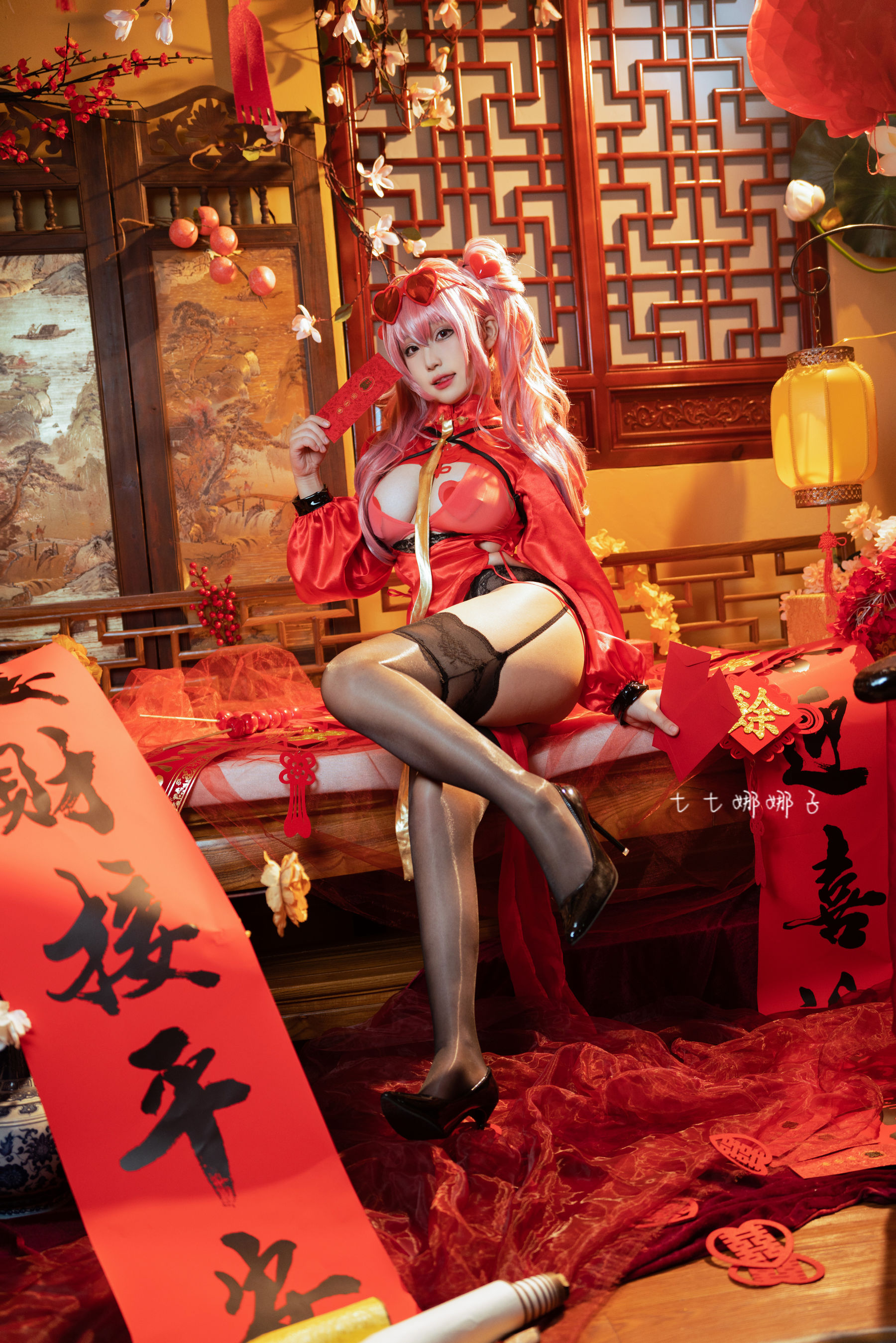 [福利COS] 七七娜娜子 - 布莱默顿新春旗袍第20张