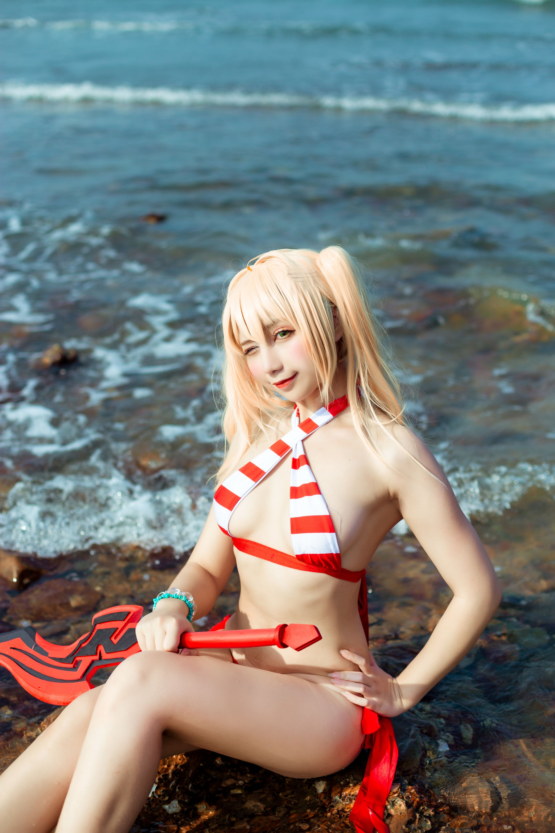 [福利COS] 动漫博主九曲Jean - 尼禄泳装第5张