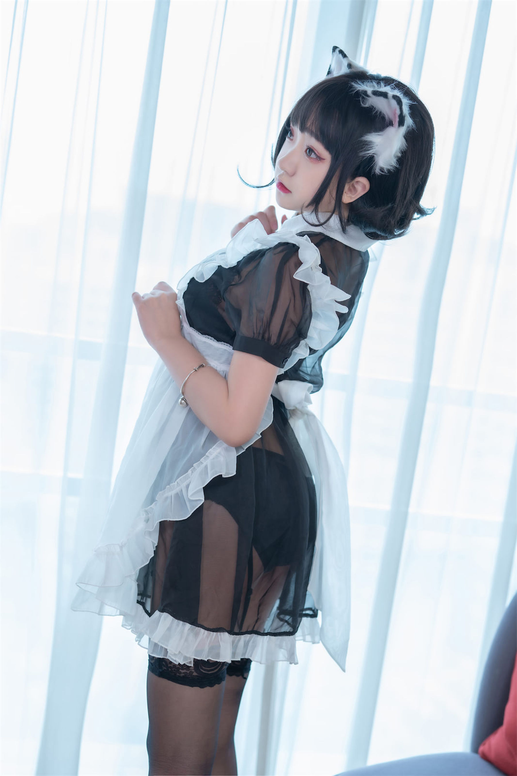 [福利COS] 动漫博主恩田直幸 - 奶牛猫女仆第9张