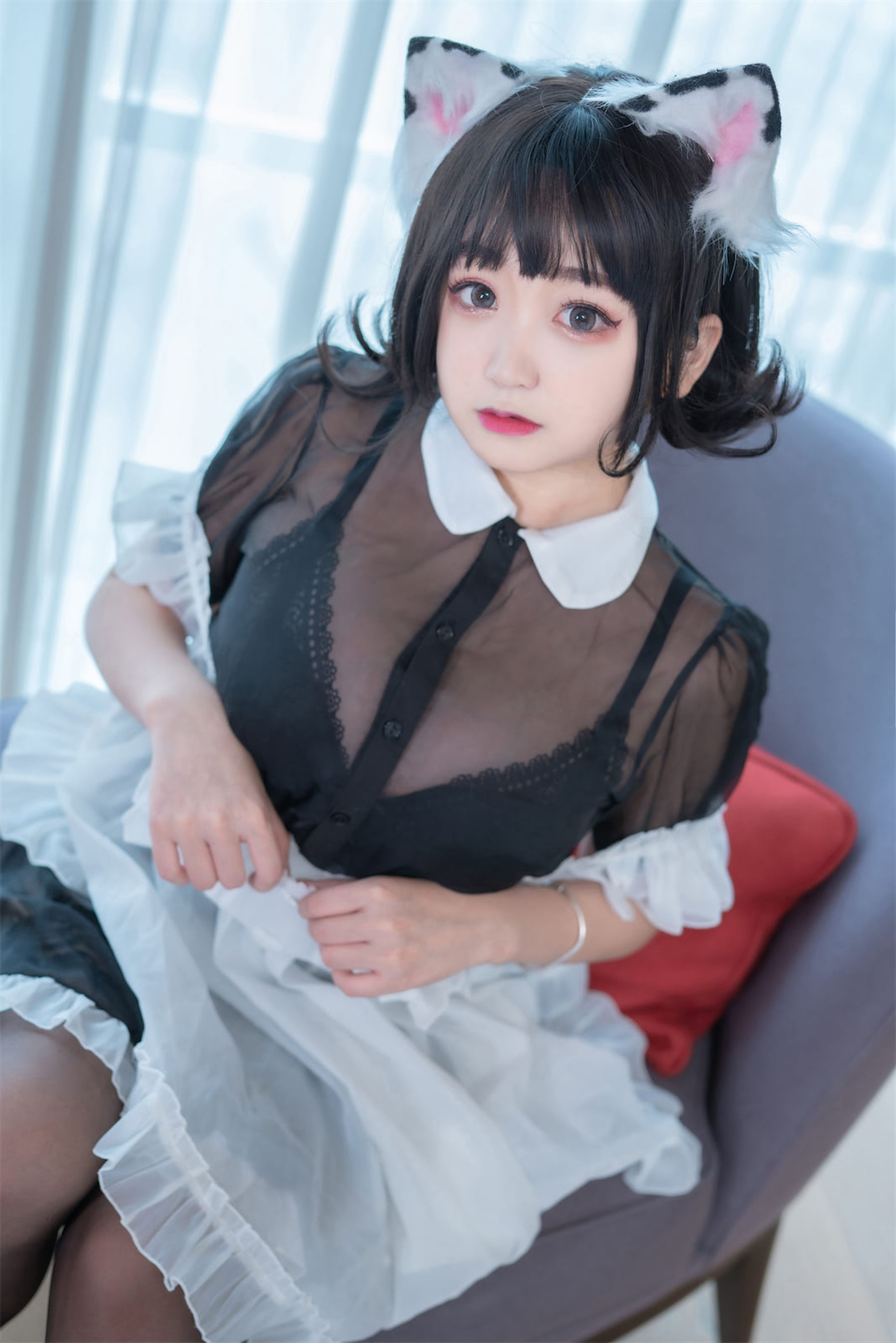 [福利COS] 动漫博主恩田直幸 - 奶牛猫女仆第7张