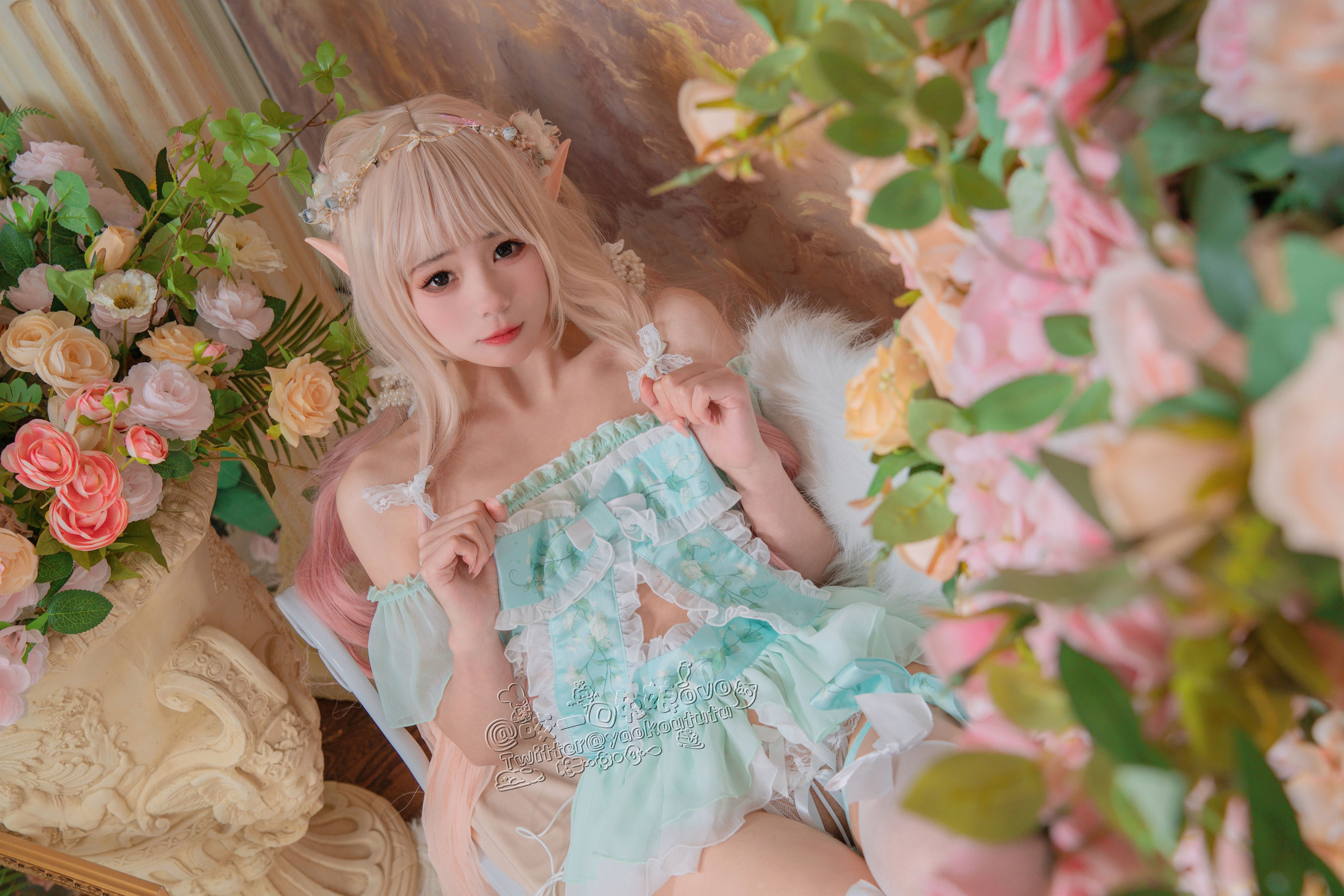 [福利COS] 咬一口兔娘 - 豌豆公主的秘密花房第4张