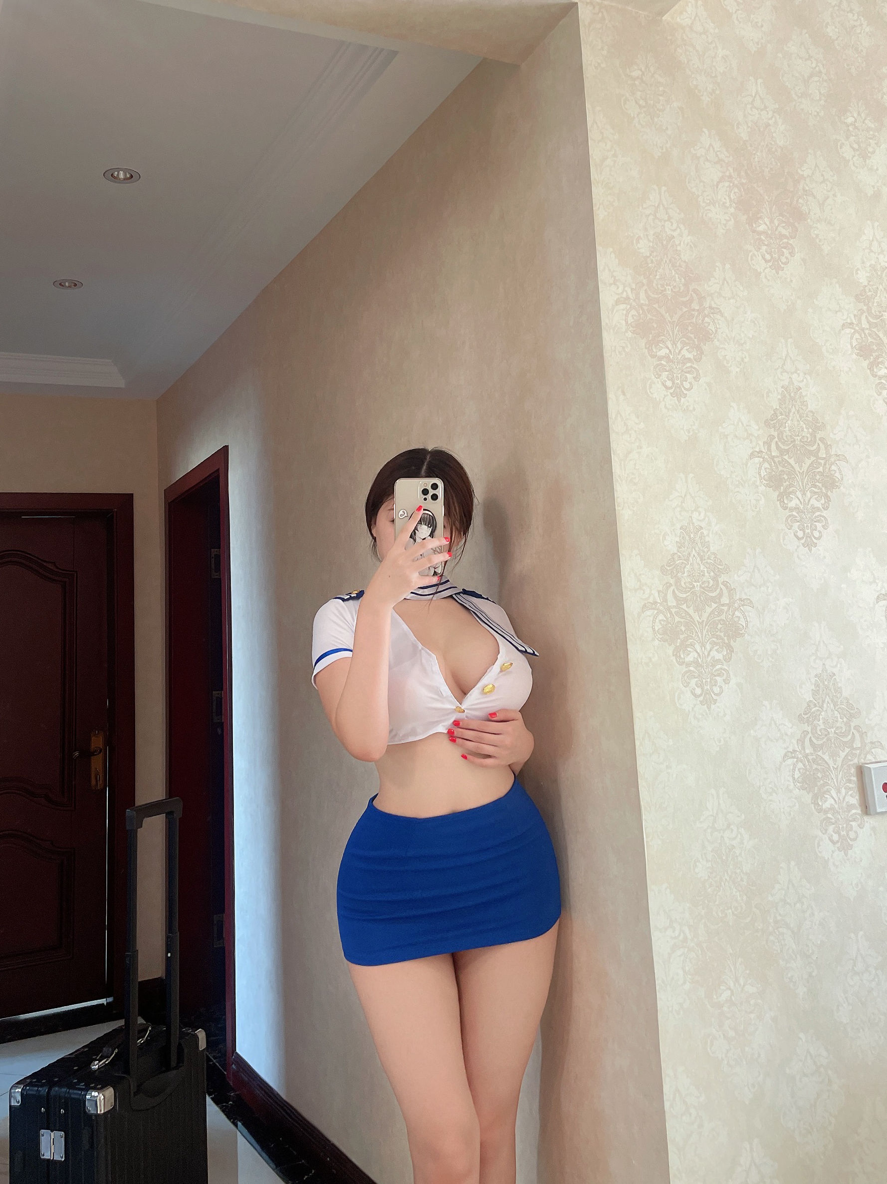 [福利COS] 奶宝妹纸 - 空姐第3张