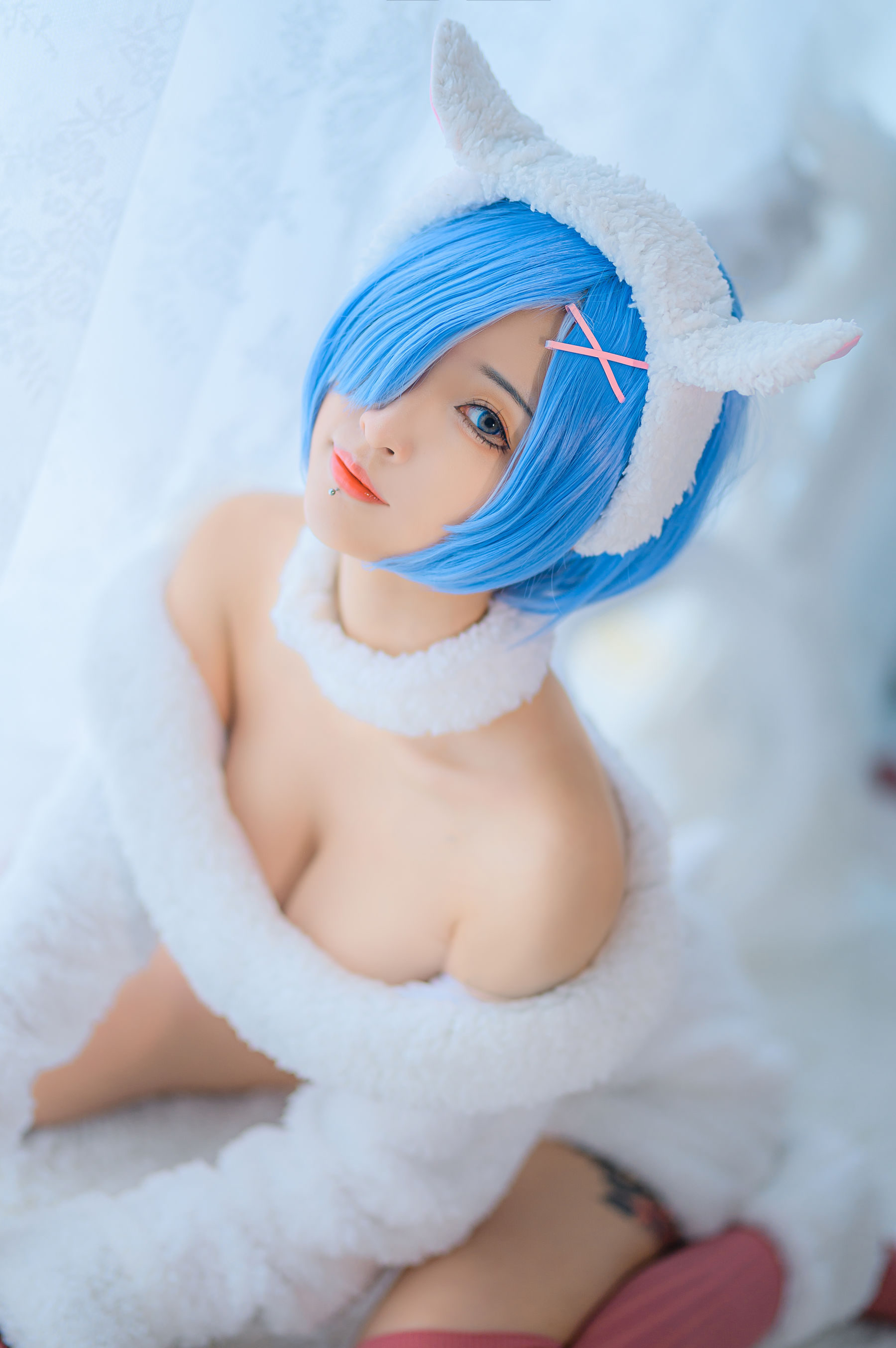 [福利COS] 妹抖青写真 - 蕾姆绵羊第3张