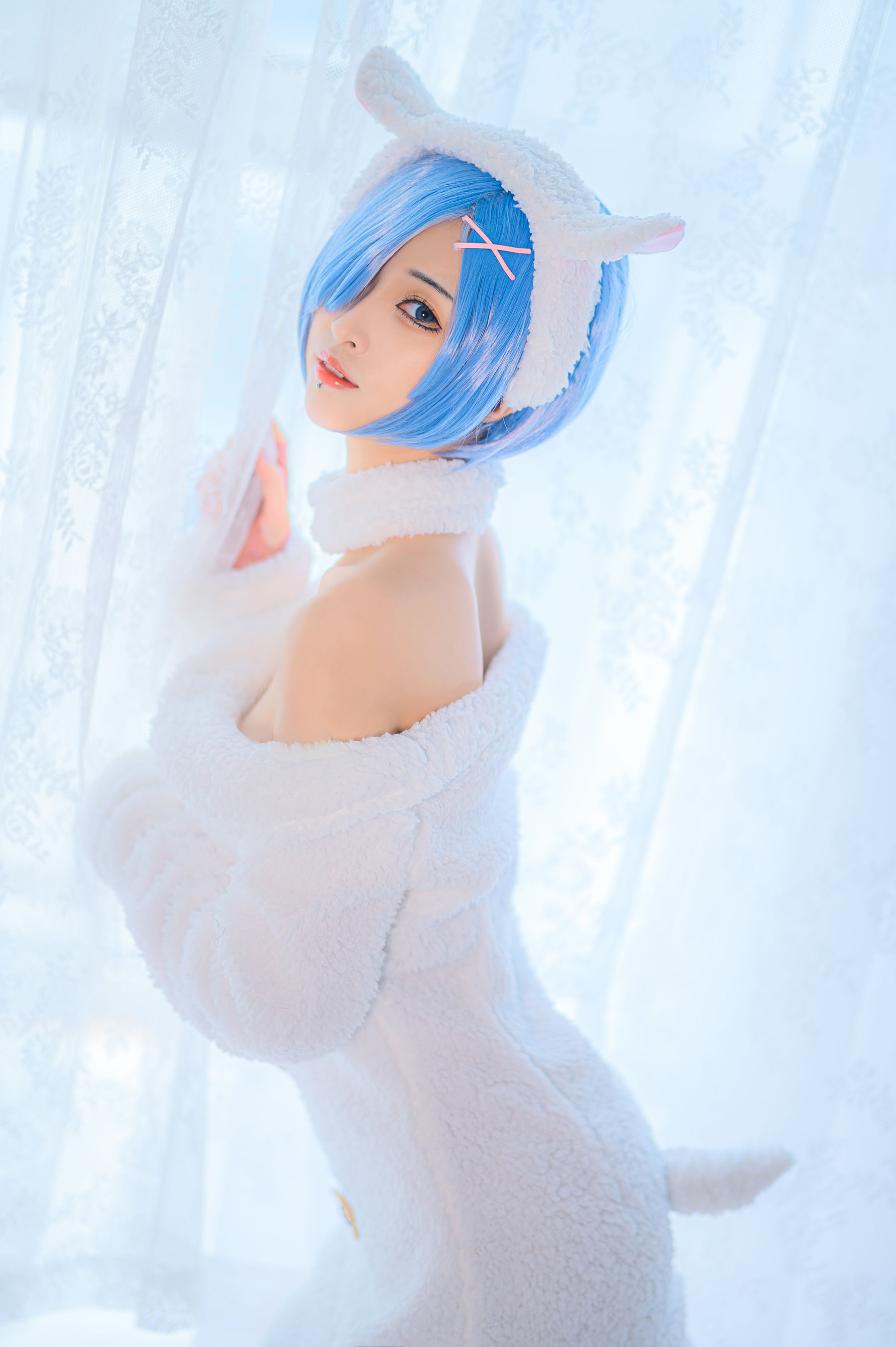 [福利COS] 妹抖青写真 - 蕾姆绵羊第3张