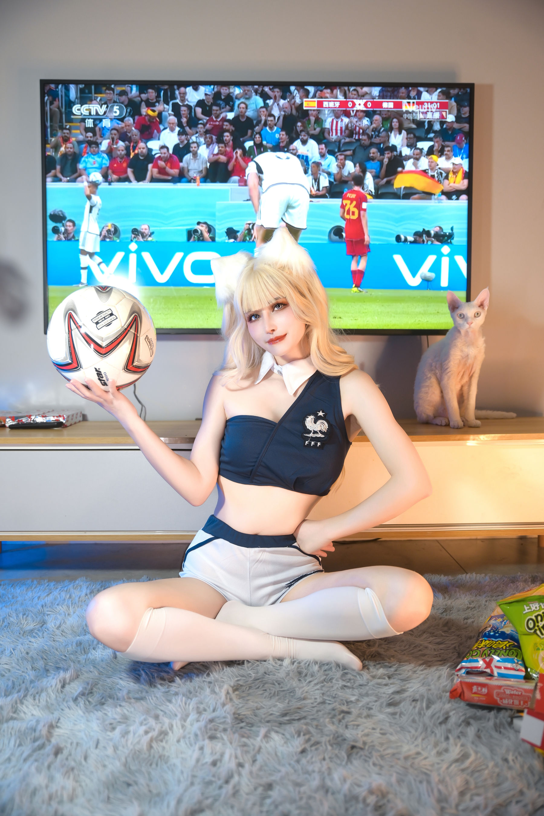 [福利COS] 鹿八岁 - 足球少女第3张