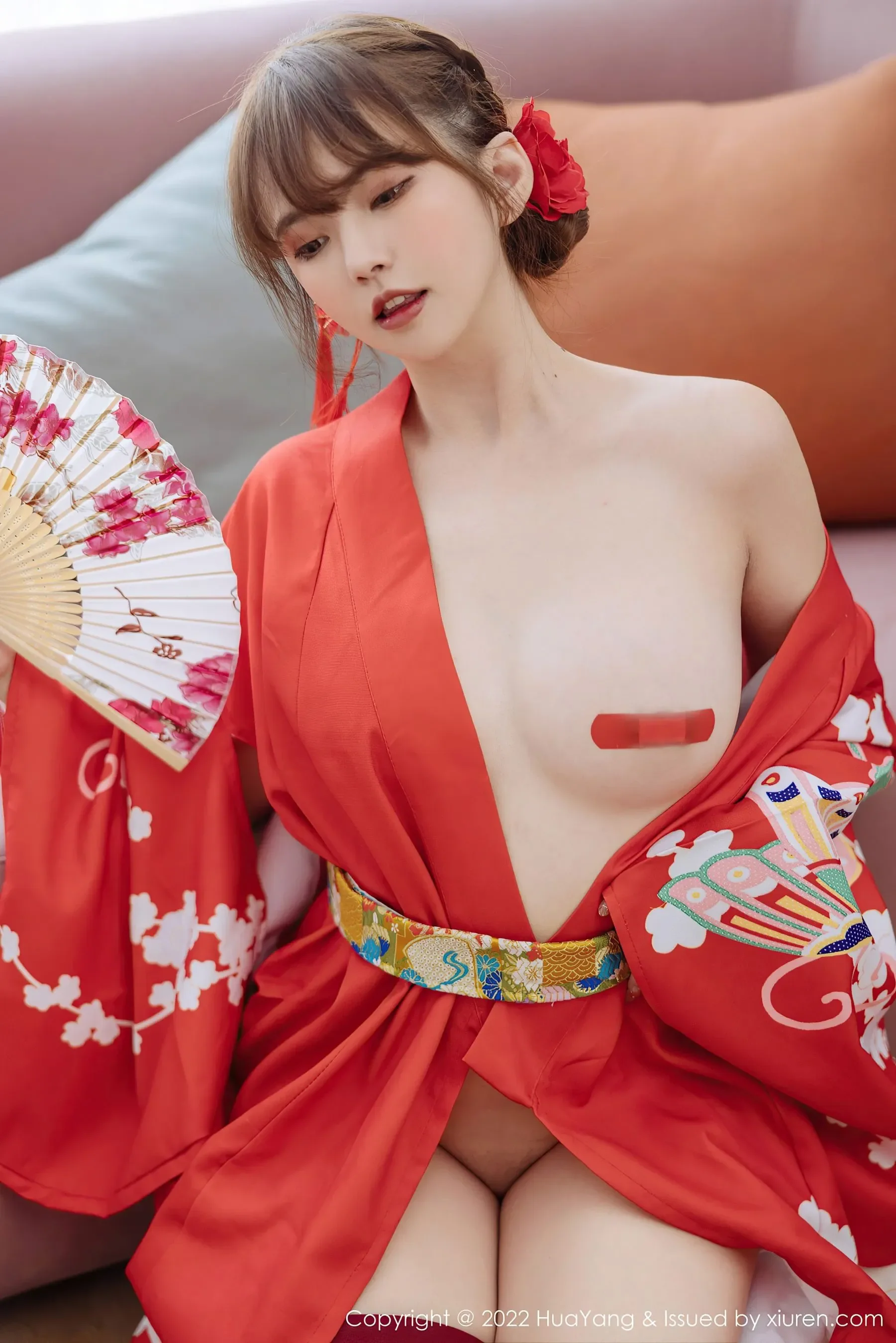 花漾 VOL.518 张思允Nice 和服美臀第4张