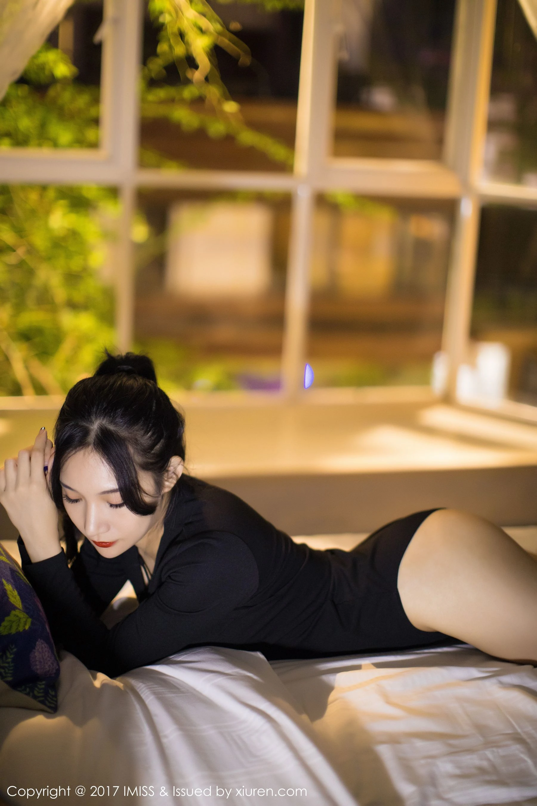 小狐狸Sica《黑色私房性感美腿》 爱蜜社IMiss VOL.194第6张