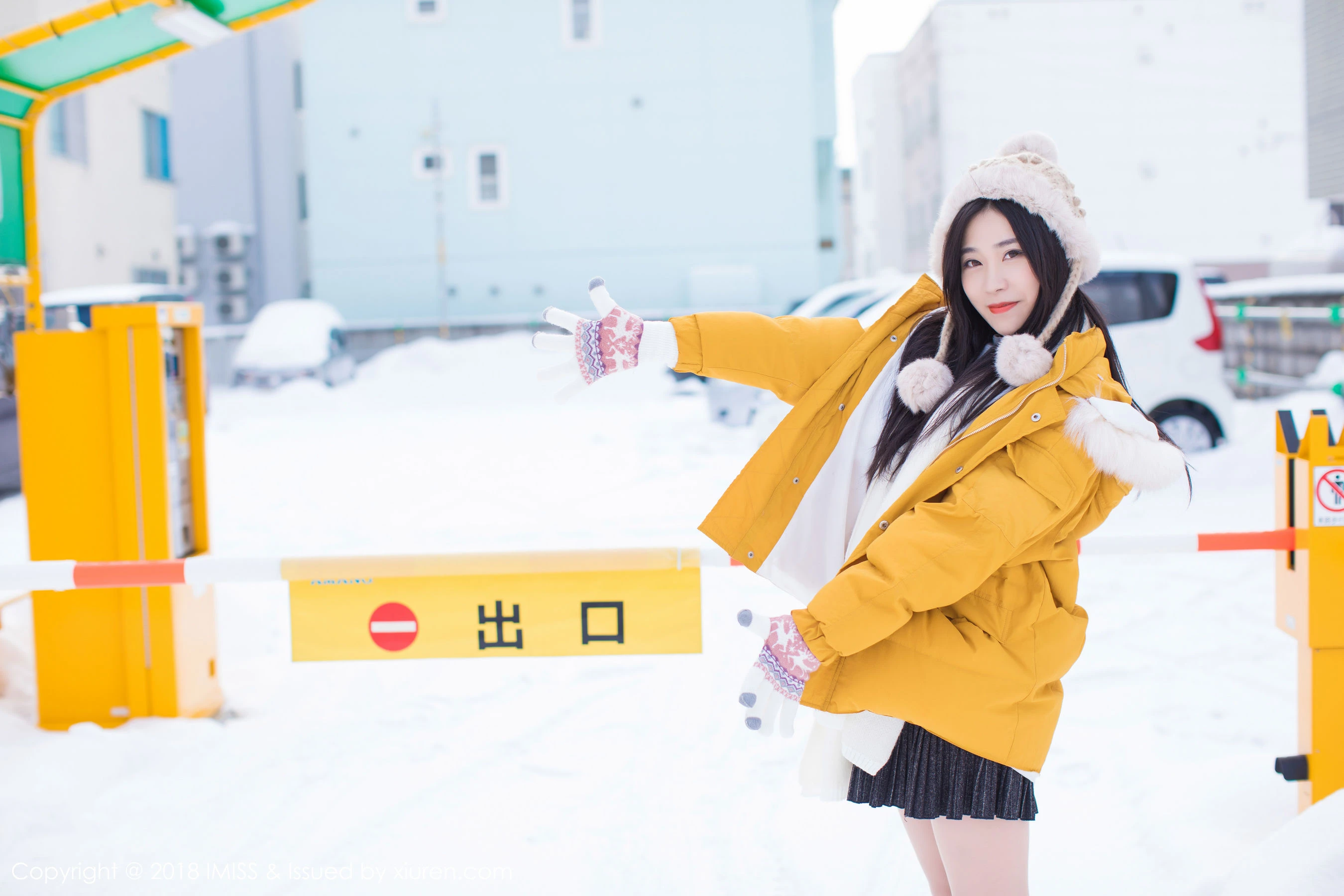 许诺Sabrina《北海道旅拍第三套》 爱蜜社IMiss Vol.254第7张