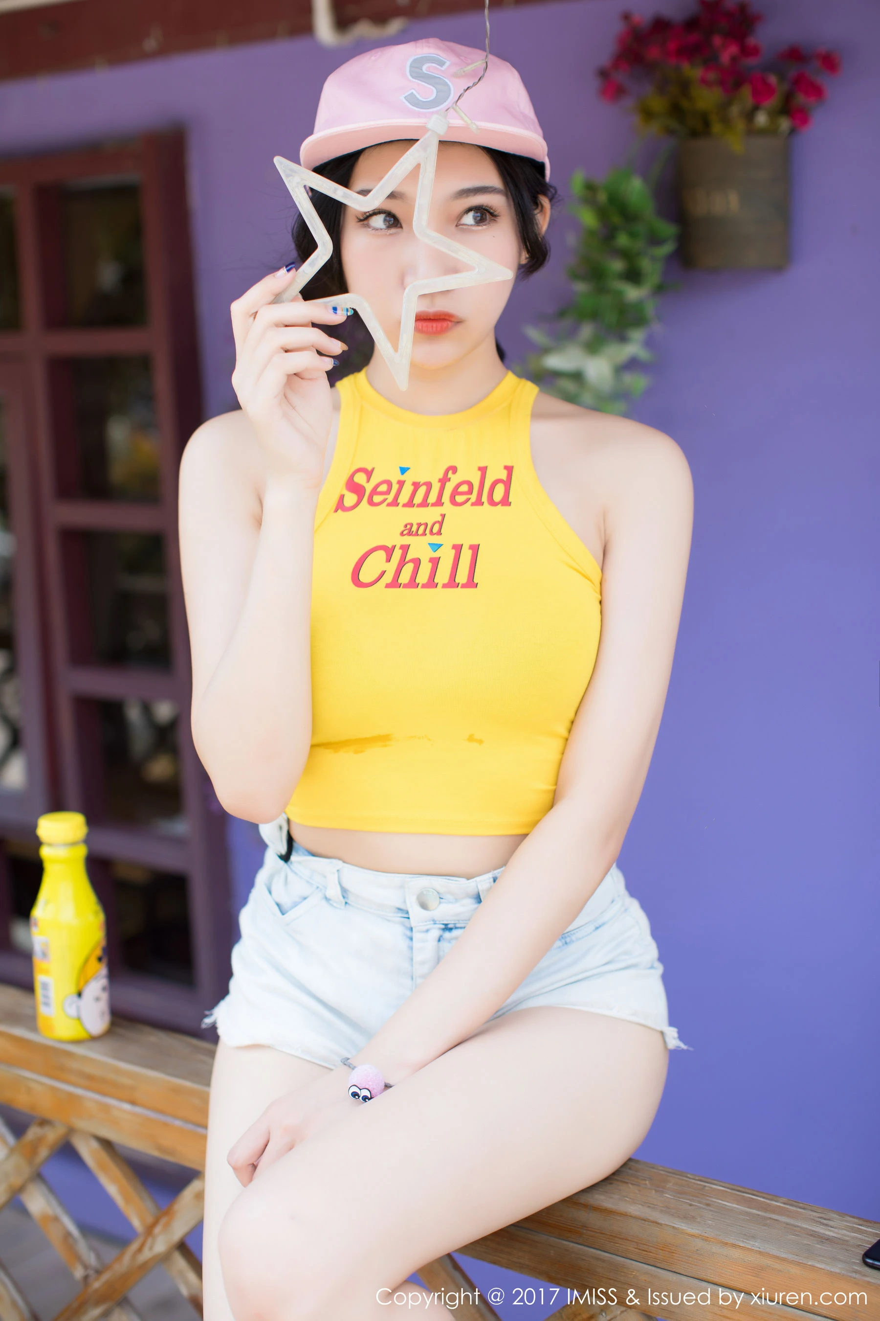 小狐狸Sica《牛仔短裤小清新系列》 爱蜜社 VOL.180第8张