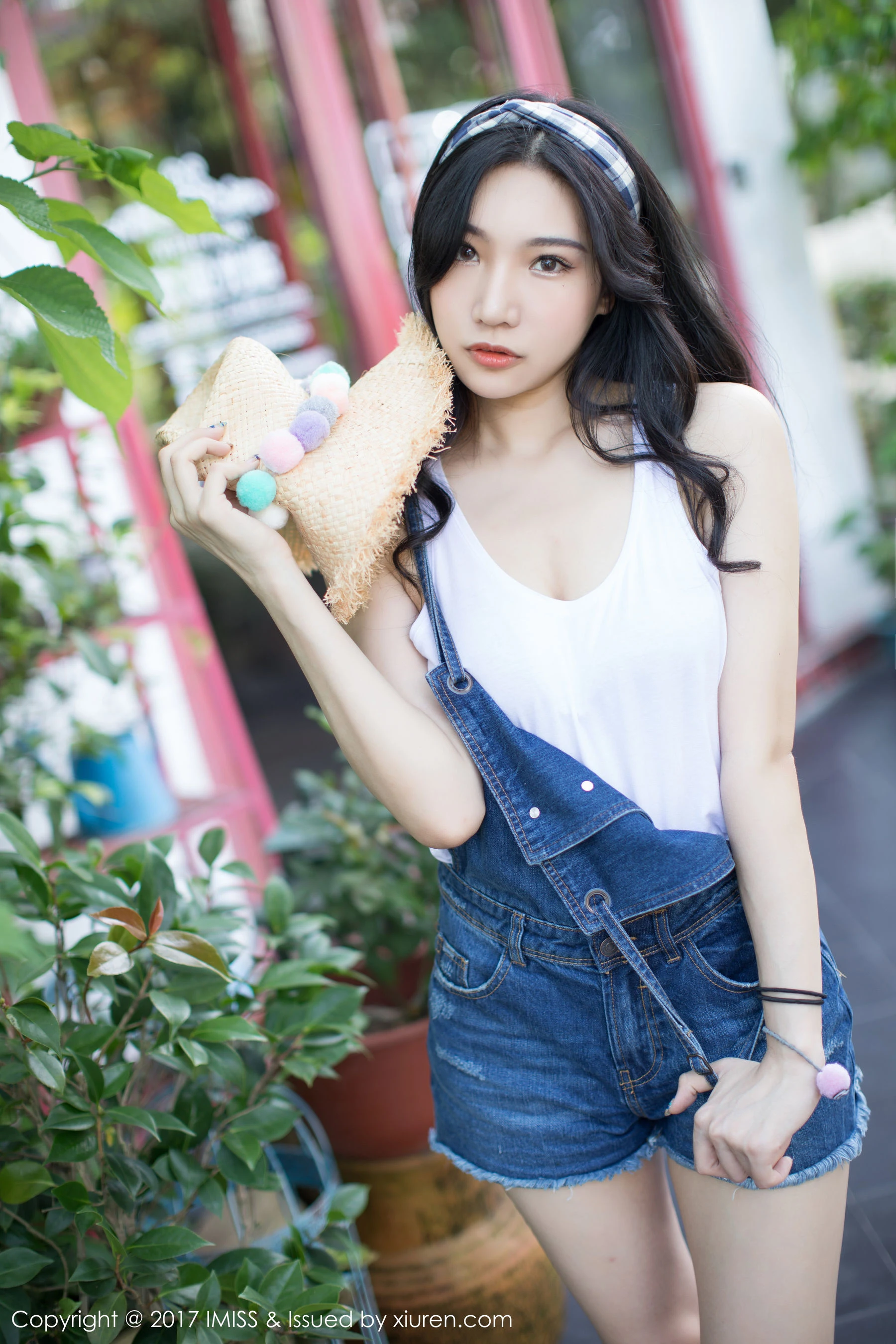 小狐狸Sica《牛仔短裤小清新系列》 爱蜜社 VOL.180第2张