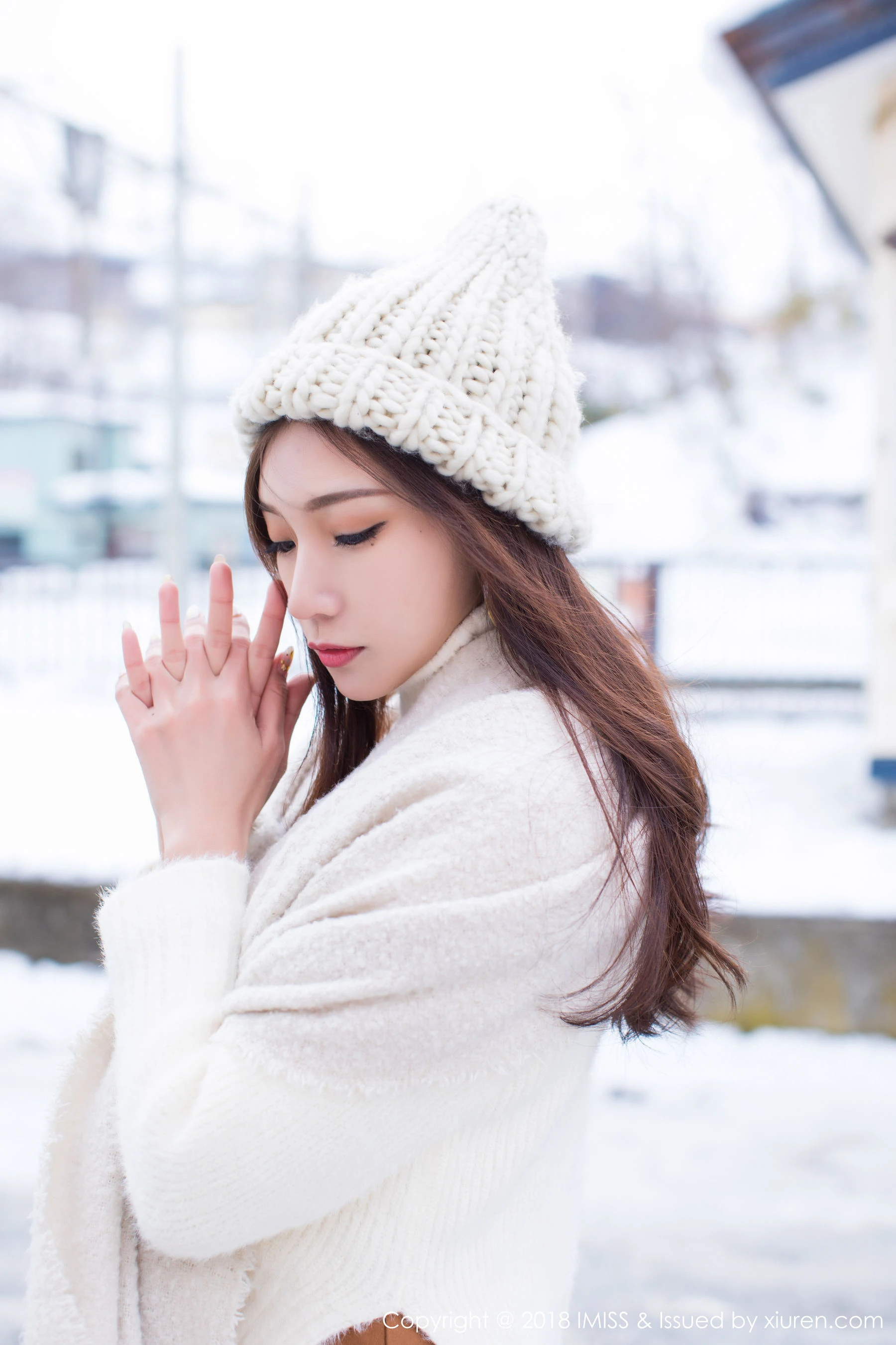 小狐狸Sica《北海道旅拍丝袜》 爱蜜社IMiss Vol.256第12张