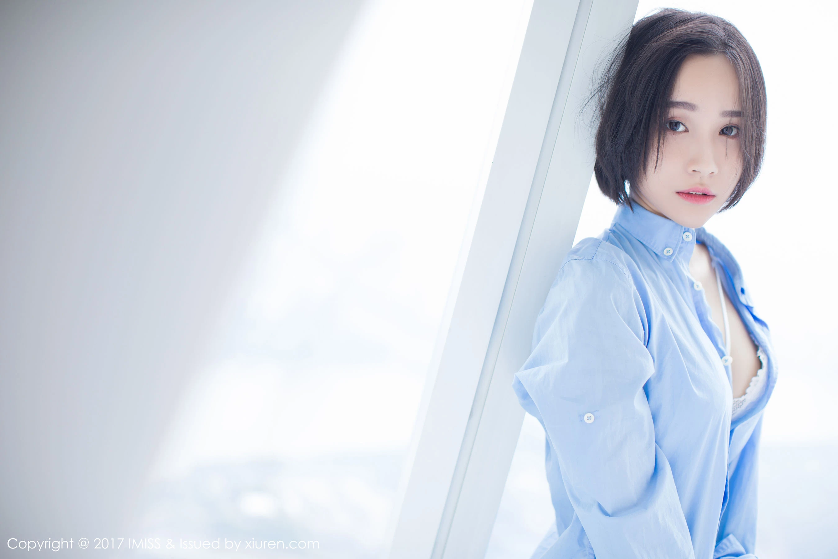 莉雅Livia《日系短发女神》 爱蜜社 VOL.178第7张