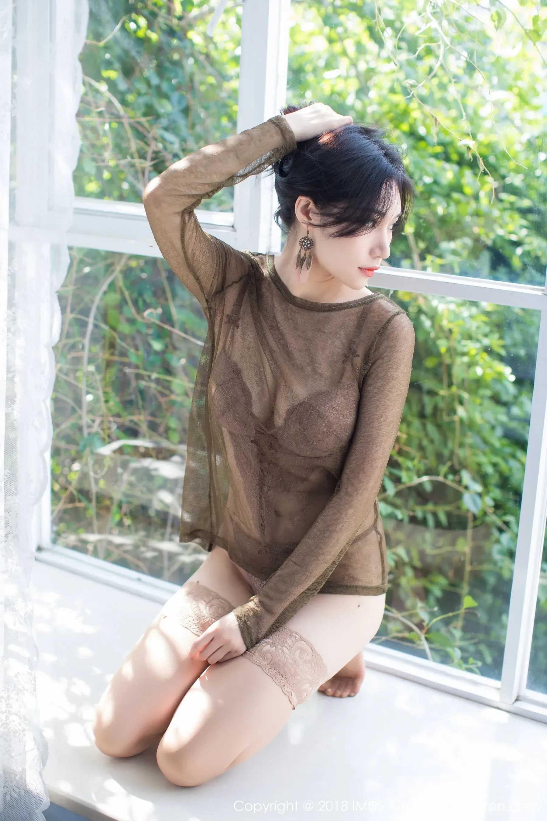 小狐狸Sica《极致诱惑的丝袜美腿系列》 爱蜜社IMiss Vol.218第7张