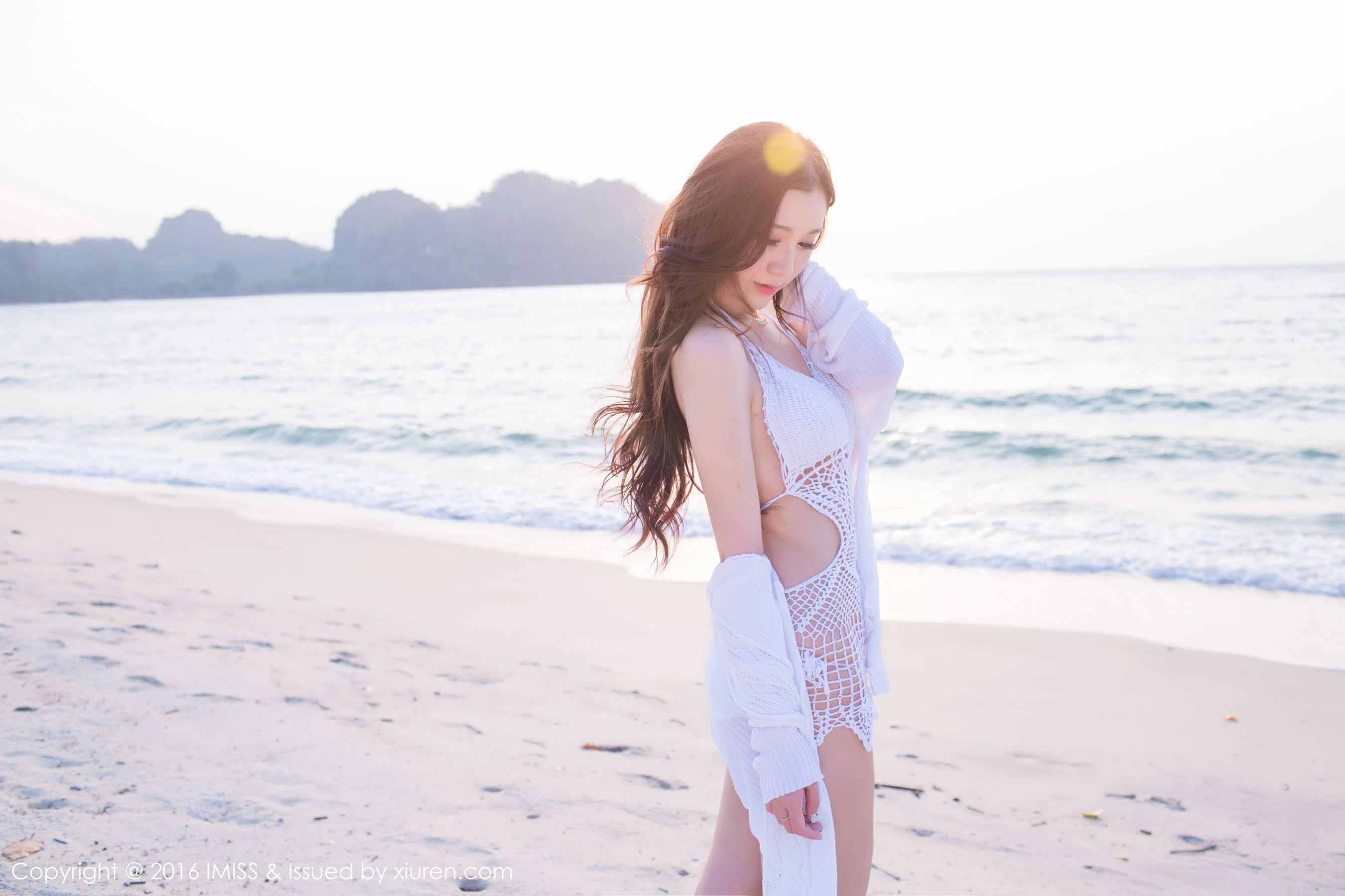 淼淼萌萌哒《极品女神清新泳装系列》 爱蜜社IMiss Vol.084第5张