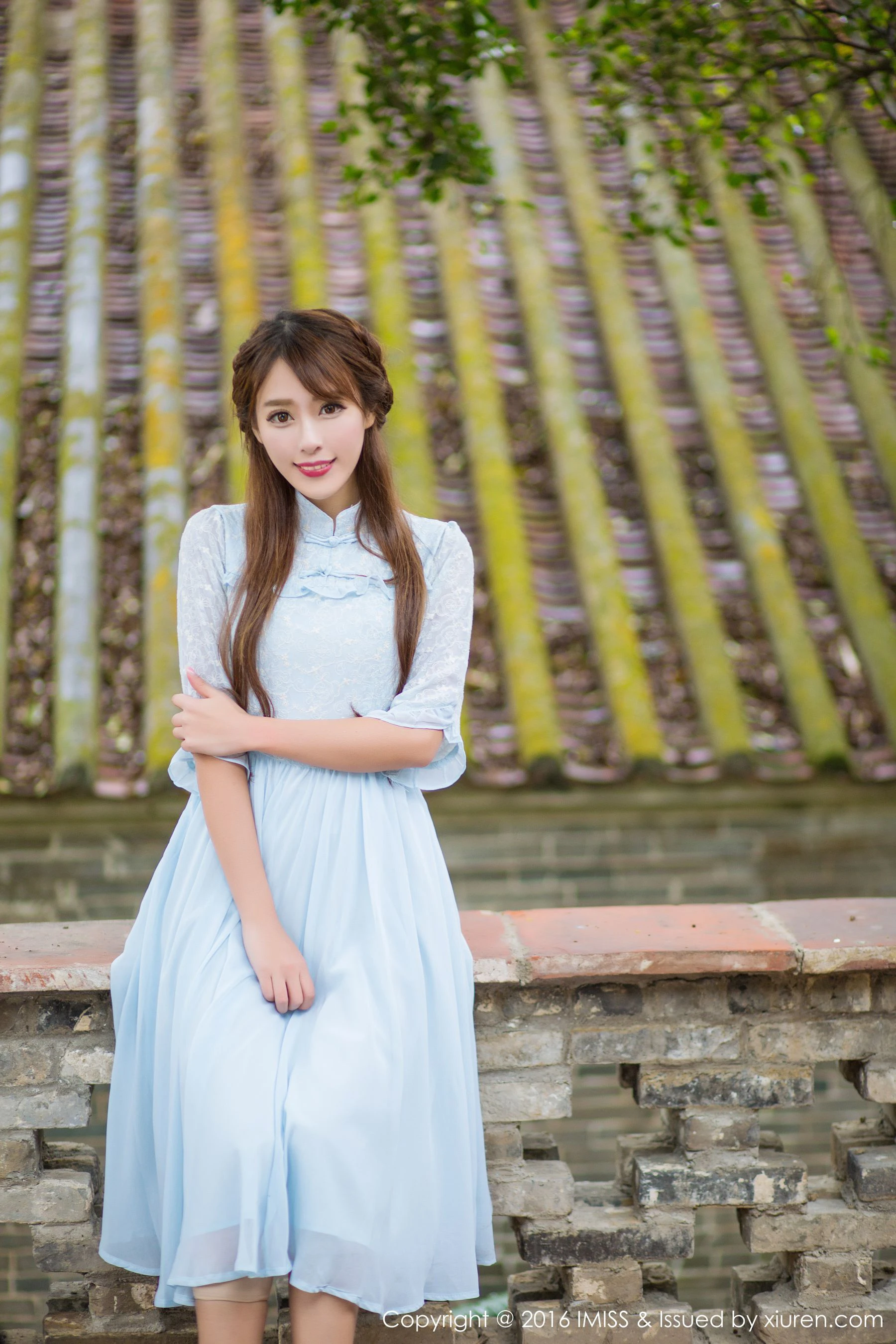 王曼妮、谭小雅《古典旗袍系列》爱蜜社IMiss Vol.070第15张