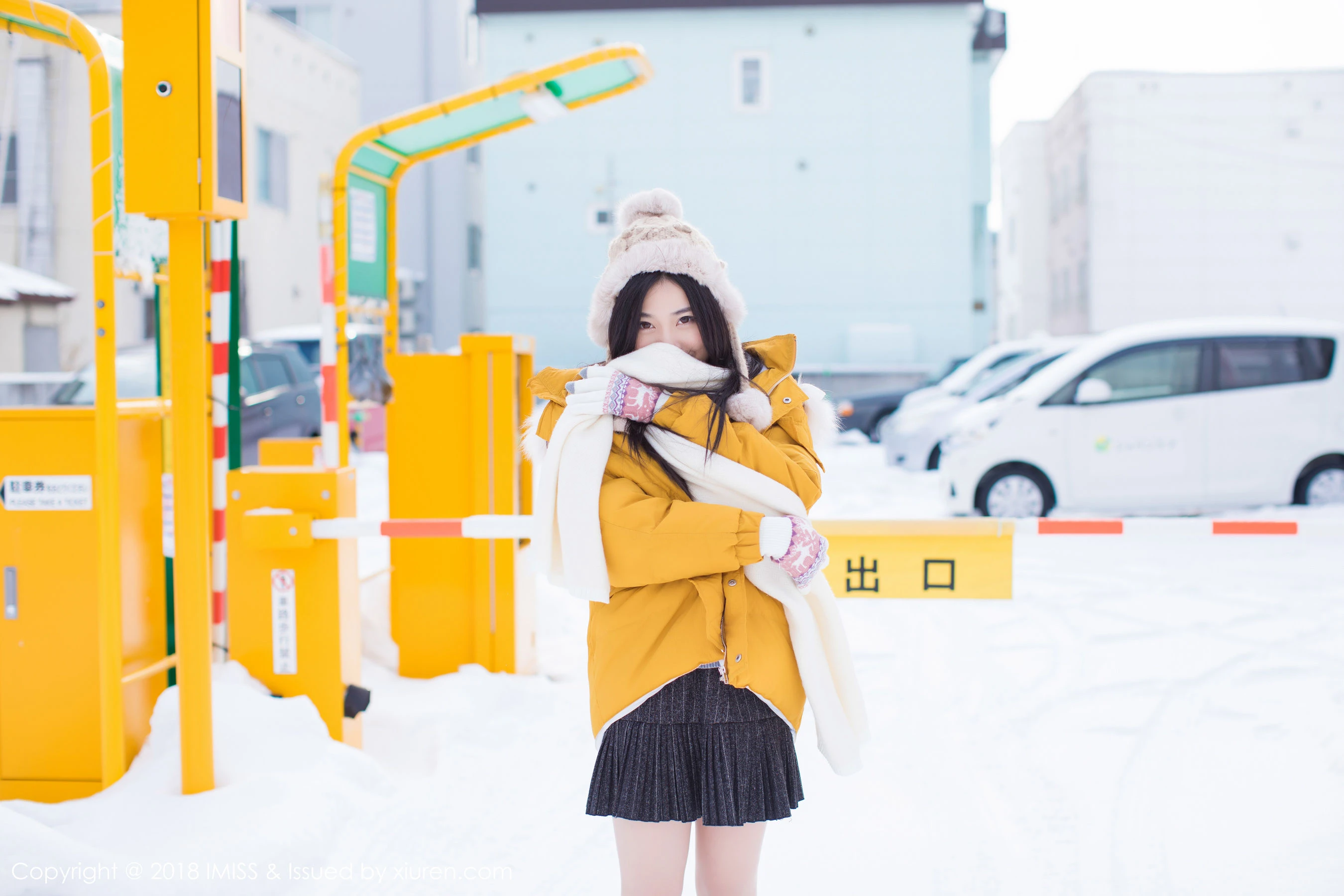 许诺Sabrina《北海道旅拍第三套》 爱蜜社IMiss Vol.254第9张