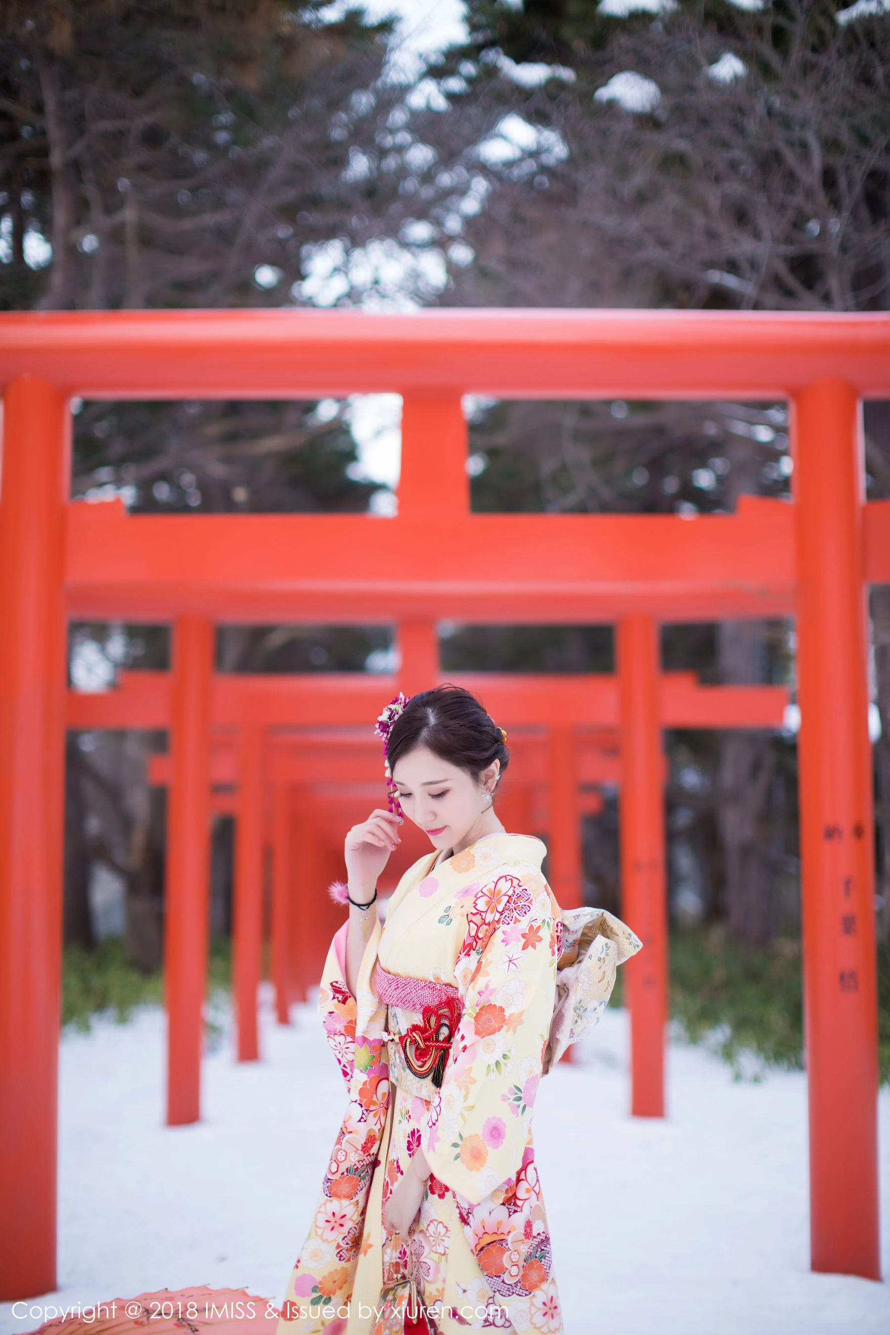  淼淼萌萌哒《北海道旅拍》 爱蜜社IMiss Vol.242第8张