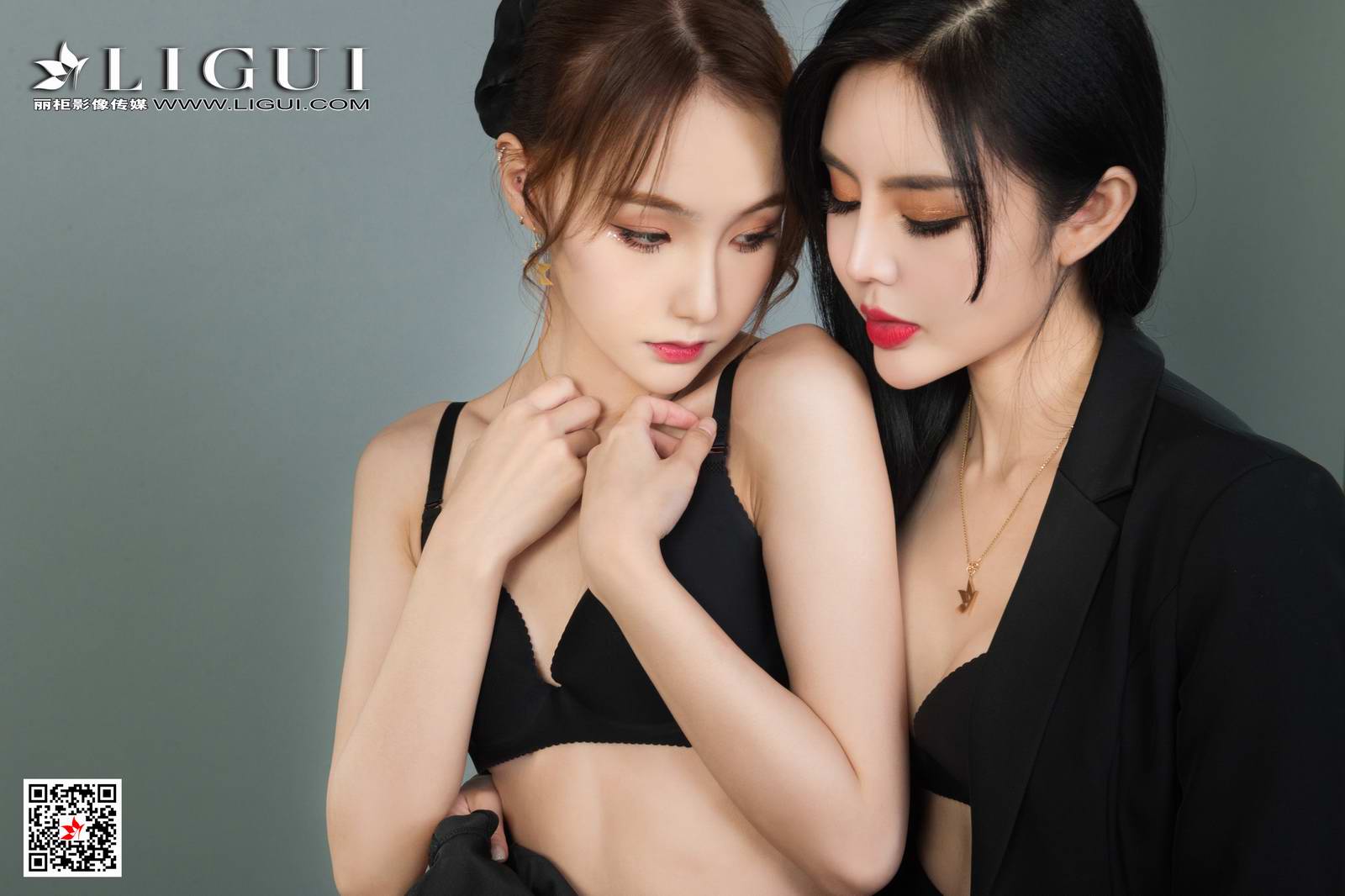 Ligui丽柜 2021.08.06 网络丽人 Model 凉儿&心心第18张
