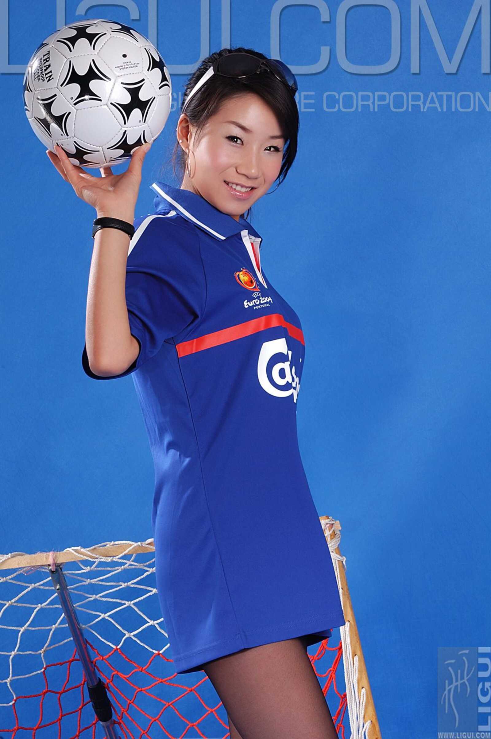 [丽柜LiGui] Model 默默《足球寶貝》丝足写真集图片第10张