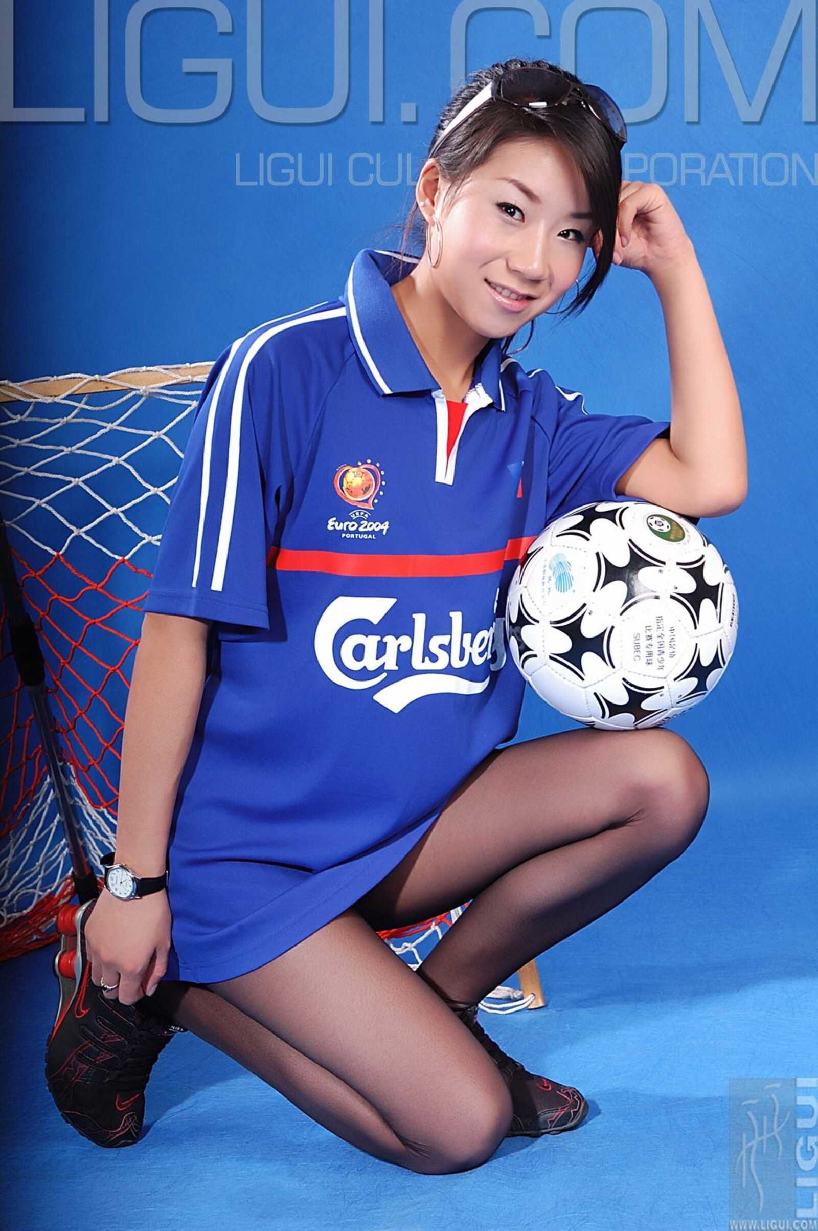 [丽柜LiGui] Model 默默《足球寶貝》丝足写真集图片第8张