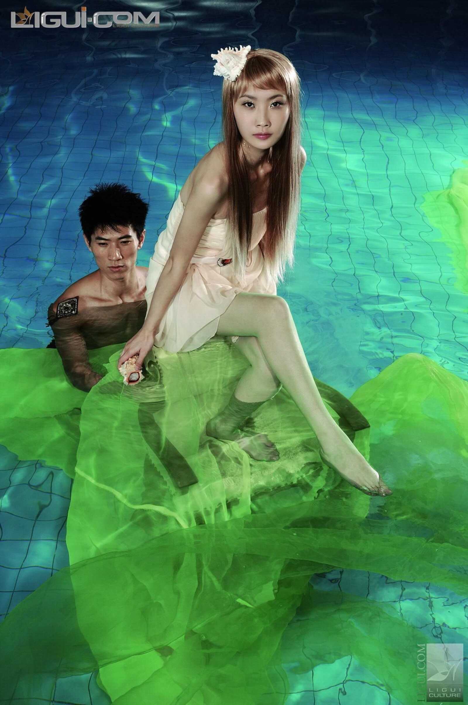 Model 马鑫茹《人鱼的梦想》 [丽柜LiGui] 丝足写真第10张