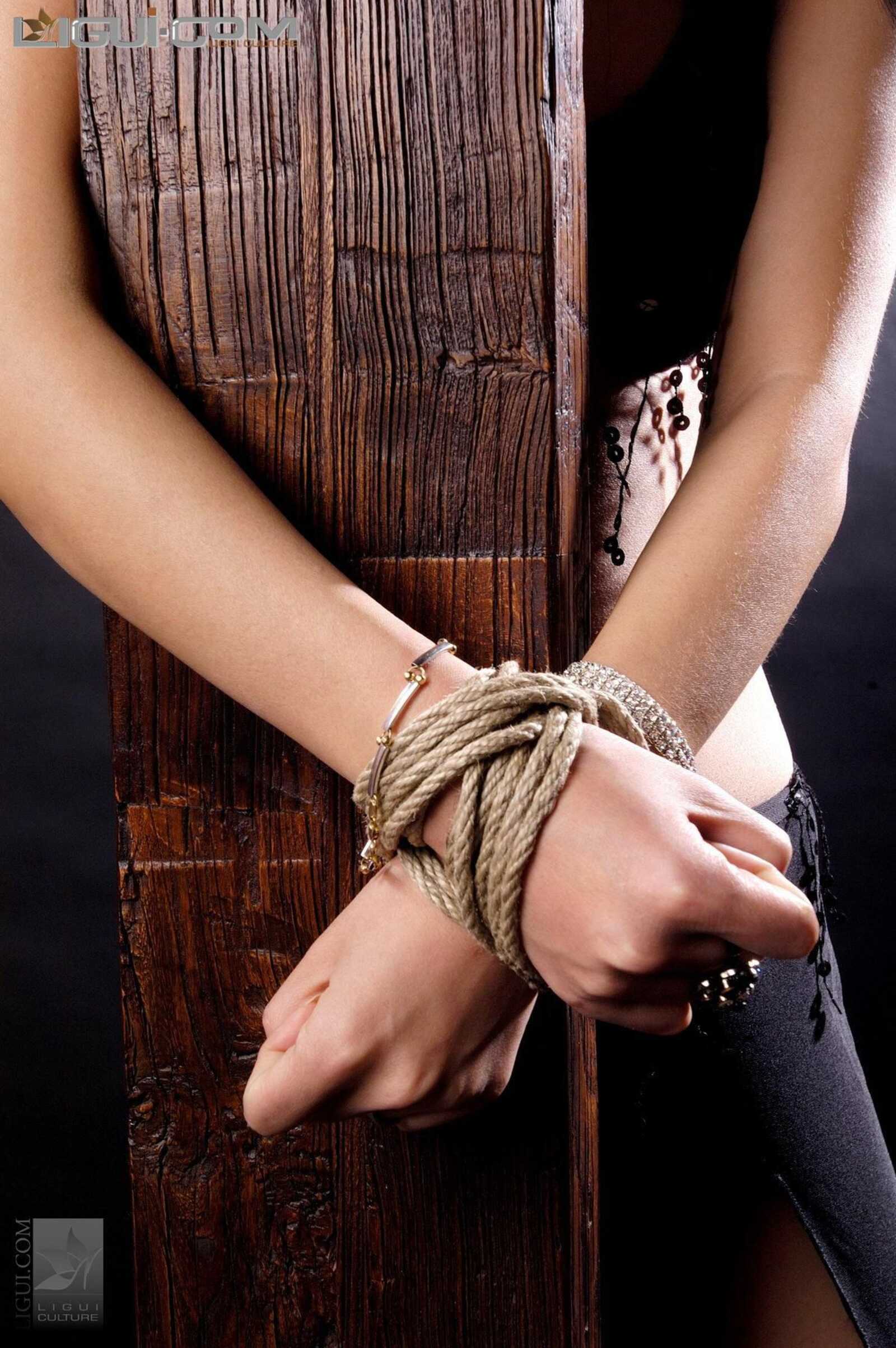 [丽柜美束LiGui] Model Saya《十字架的绳艺捆绑》 丝第3张