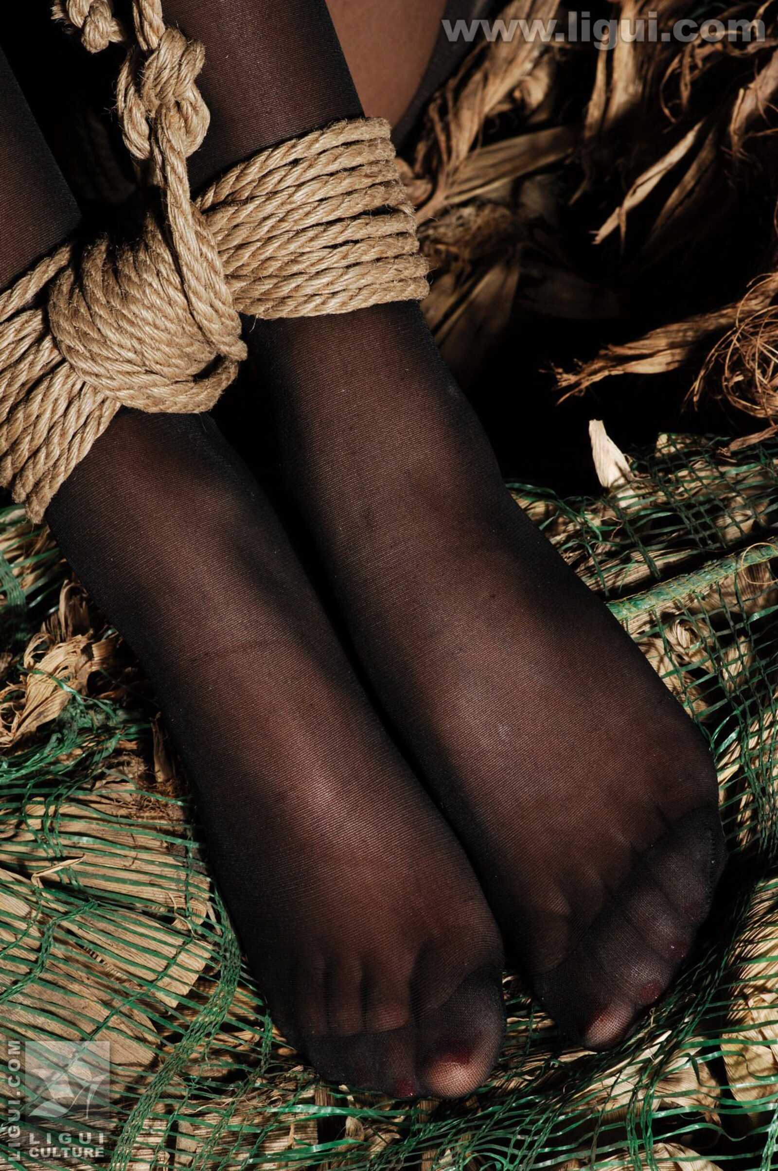 Model 伊园《黑丝诱惑捆绑主题》 [丽柜美束LiGui第9张